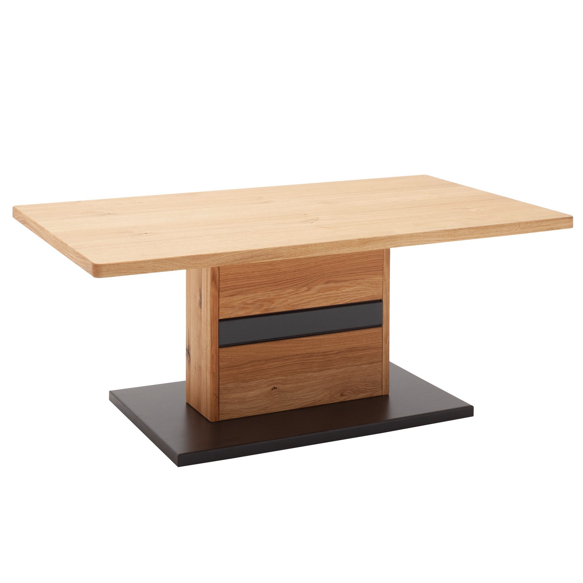 expendio Couchtisch Britta 9, Wildeiche teilmassiv110x45x65 cm