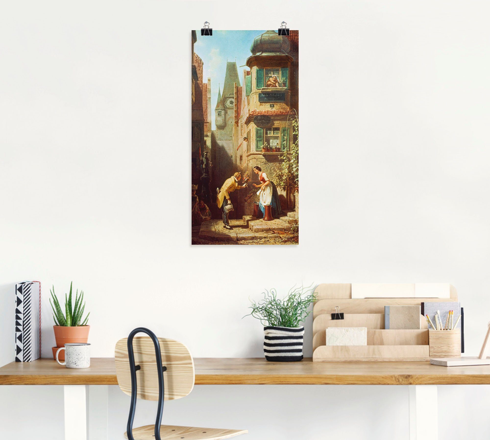 1855/58, Leinwandbild, Wandaufkleber Der Poster Artland ewige Wandbild oder Paar versch. Hochzeiter. St), in (1 Größen Um als