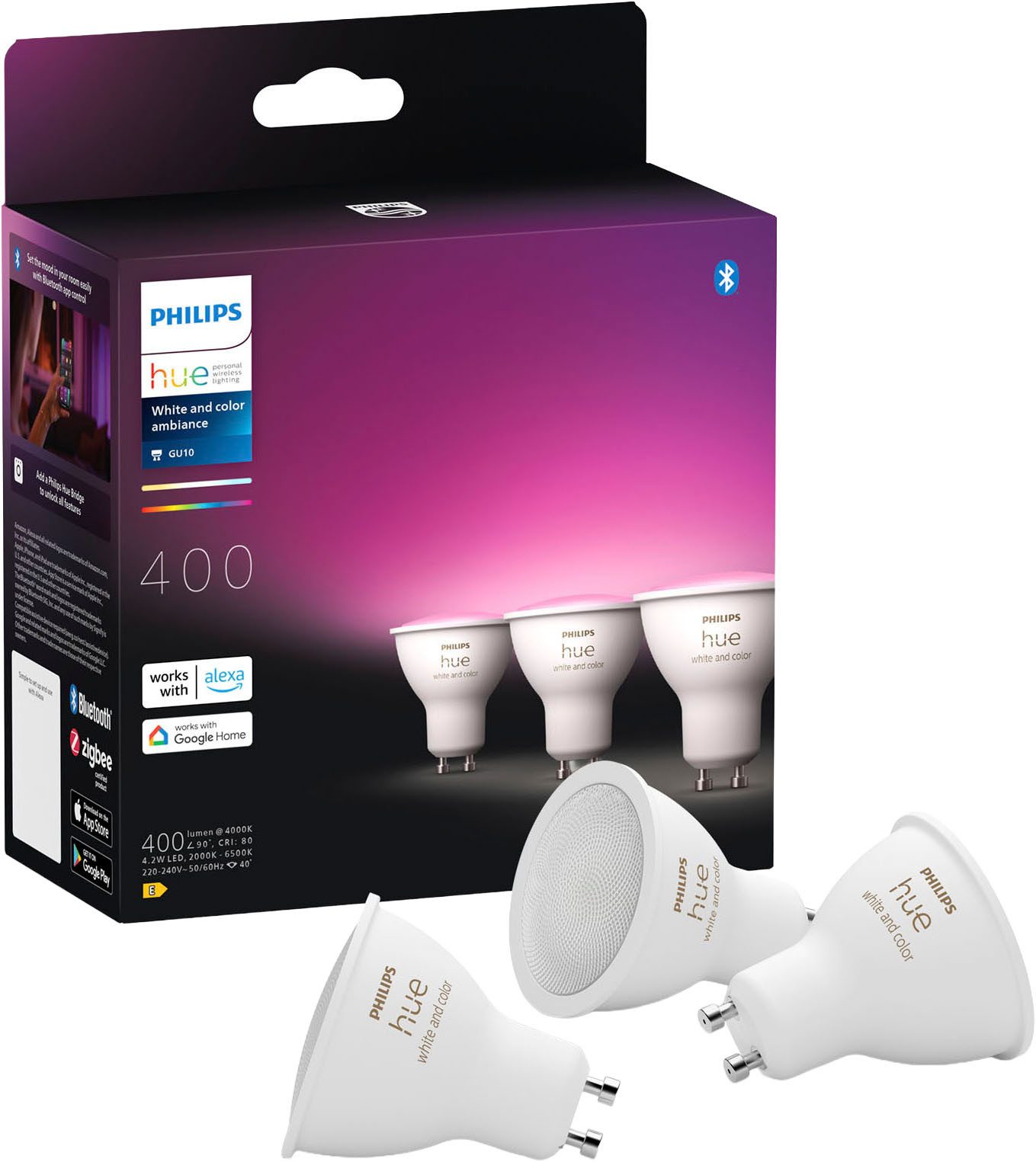 LED-Leuchtmittel White and Color Ambiance 400lm