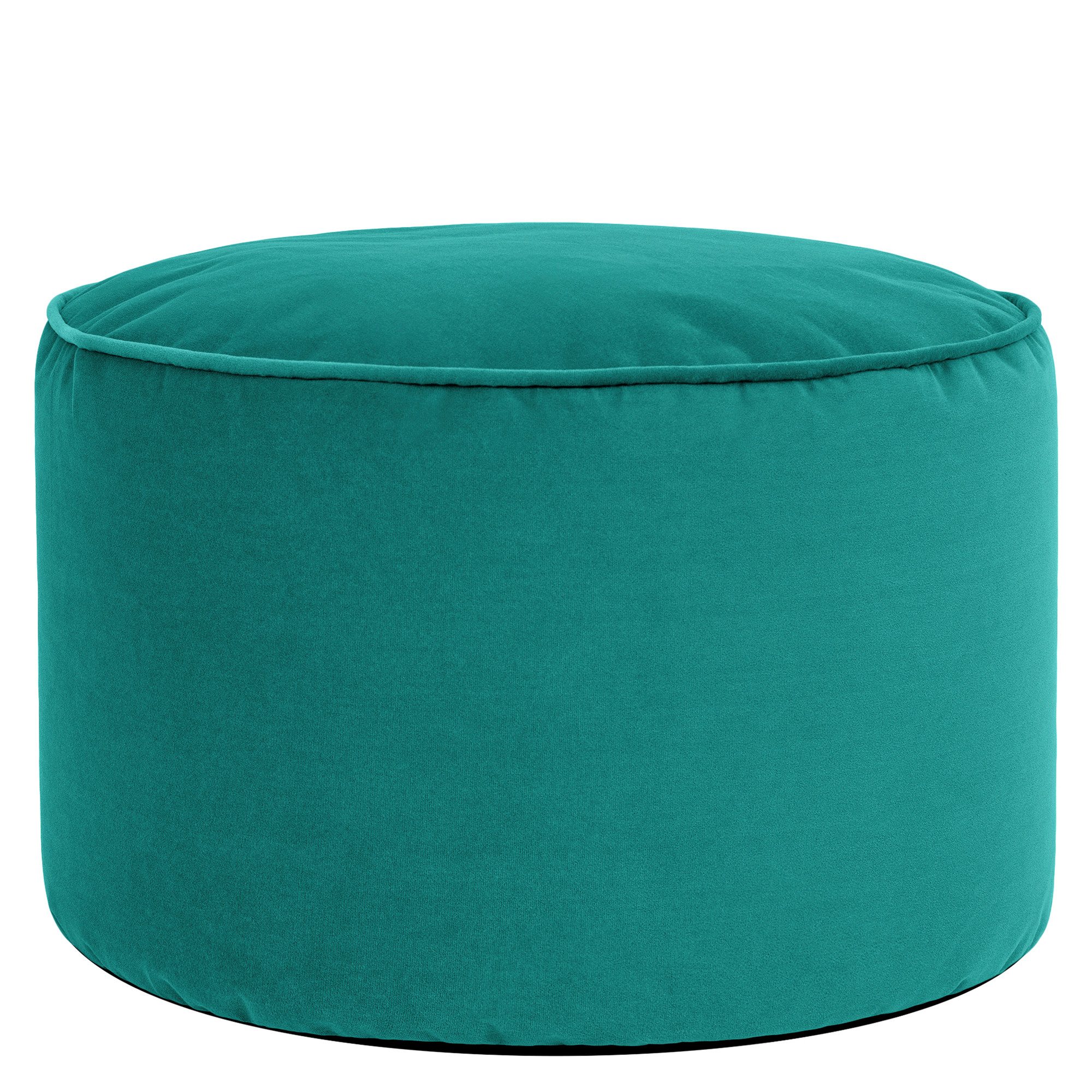 icon Pouf XL aus Plüschsamt „Milano“, mit Füllung