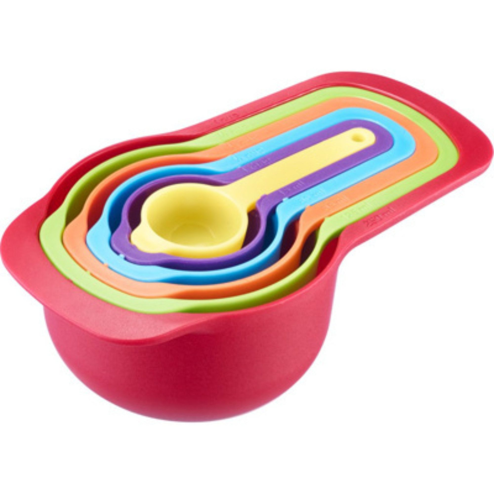 Messlöffel - Set »Matroschka« 6-tlg. - 7,5–250 ml - platzsparend & farbig