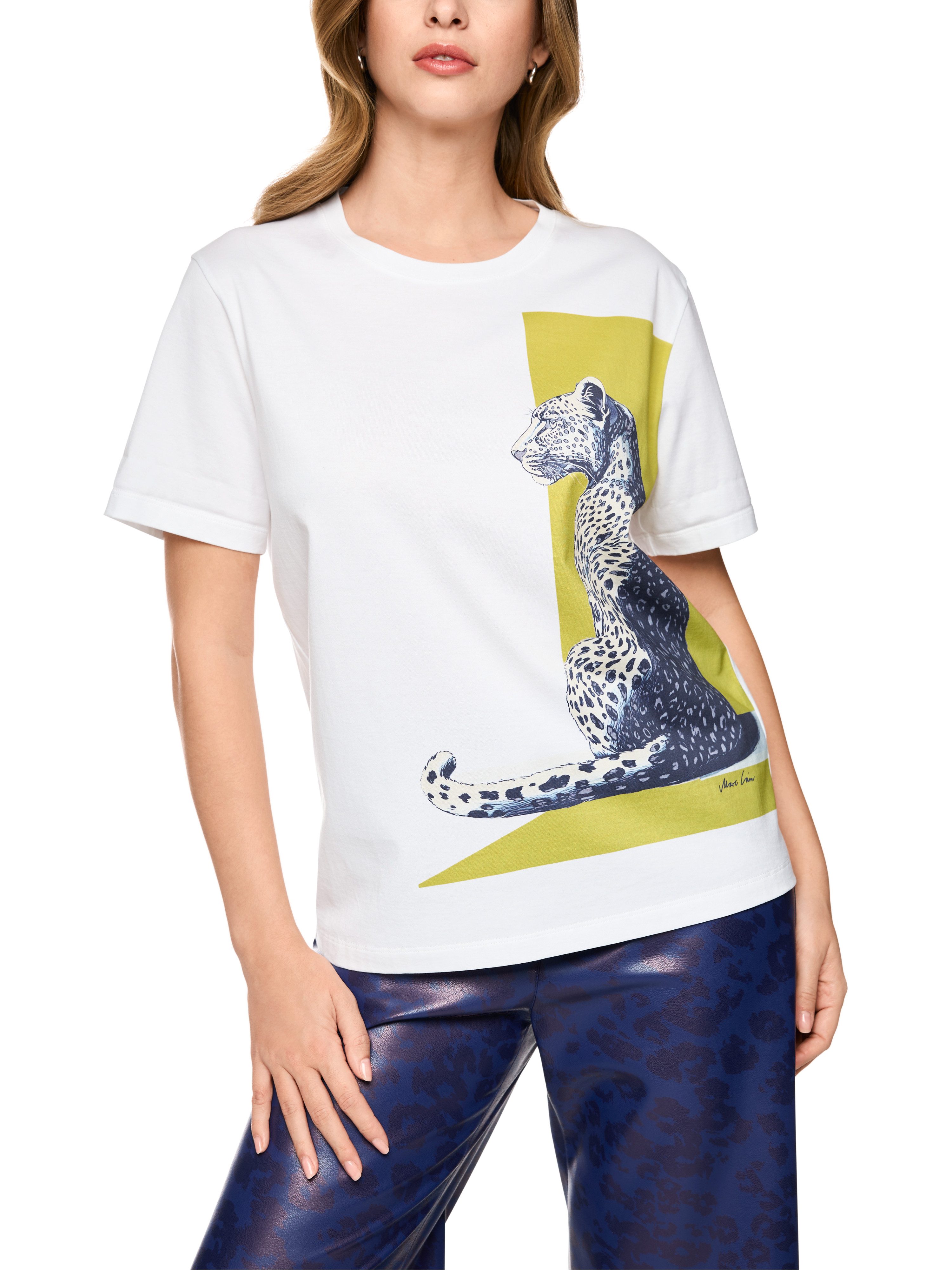 Marc Cain T-Shirt Leolicious Premium Damenmode mit Leo-Print