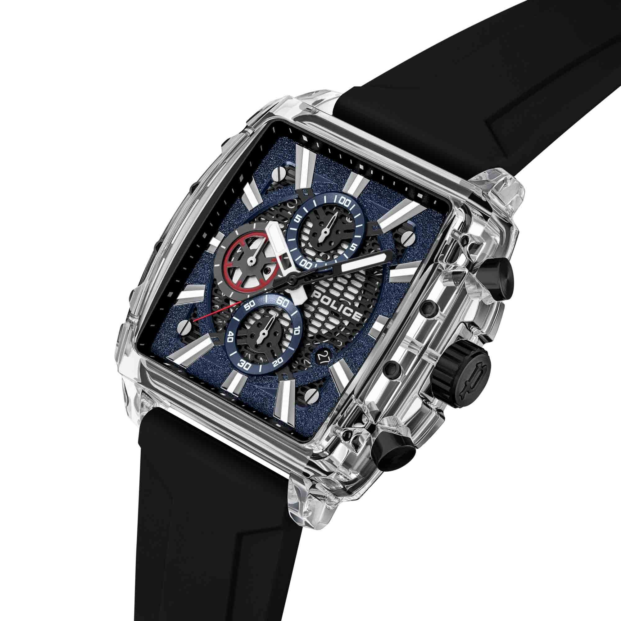 Police Quarzuhr Quarzuhr Herrenuhr 43 mm Quarz Herren PEWGO00776X1