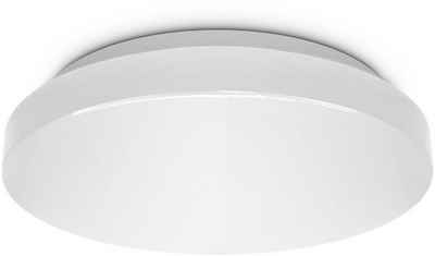 B.K.Licht LED Deckenleuchte, LED Deckenlampe Bad rund Badezimmer-Lampe flach IP44 Schlafzimmer Küche Flur 10W