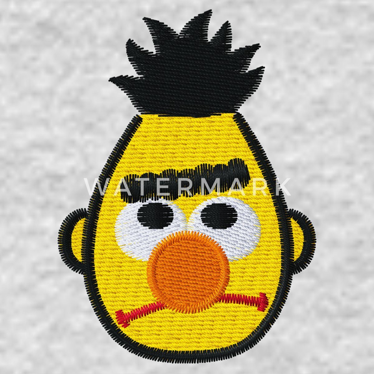 Spreadshirt Hoodie Sesamstraße Bert Als Stickmotiv Unisex Hoodie (1-tlg)