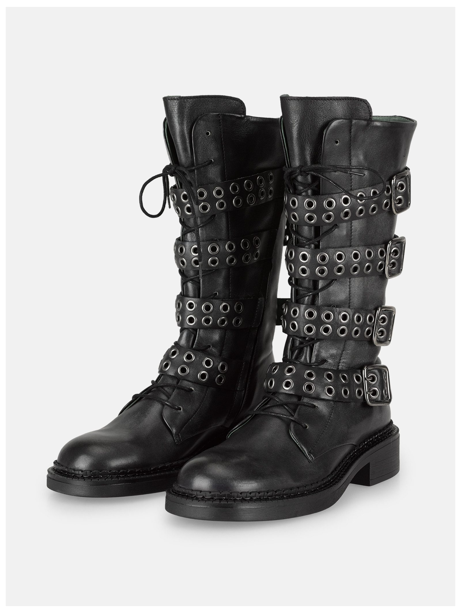 Felmini Stiefel Leder . Schnürstiefel