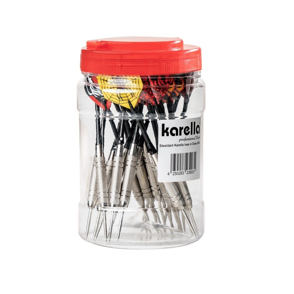 Dartpfeil Steeldarts in Dose 24 Stk.