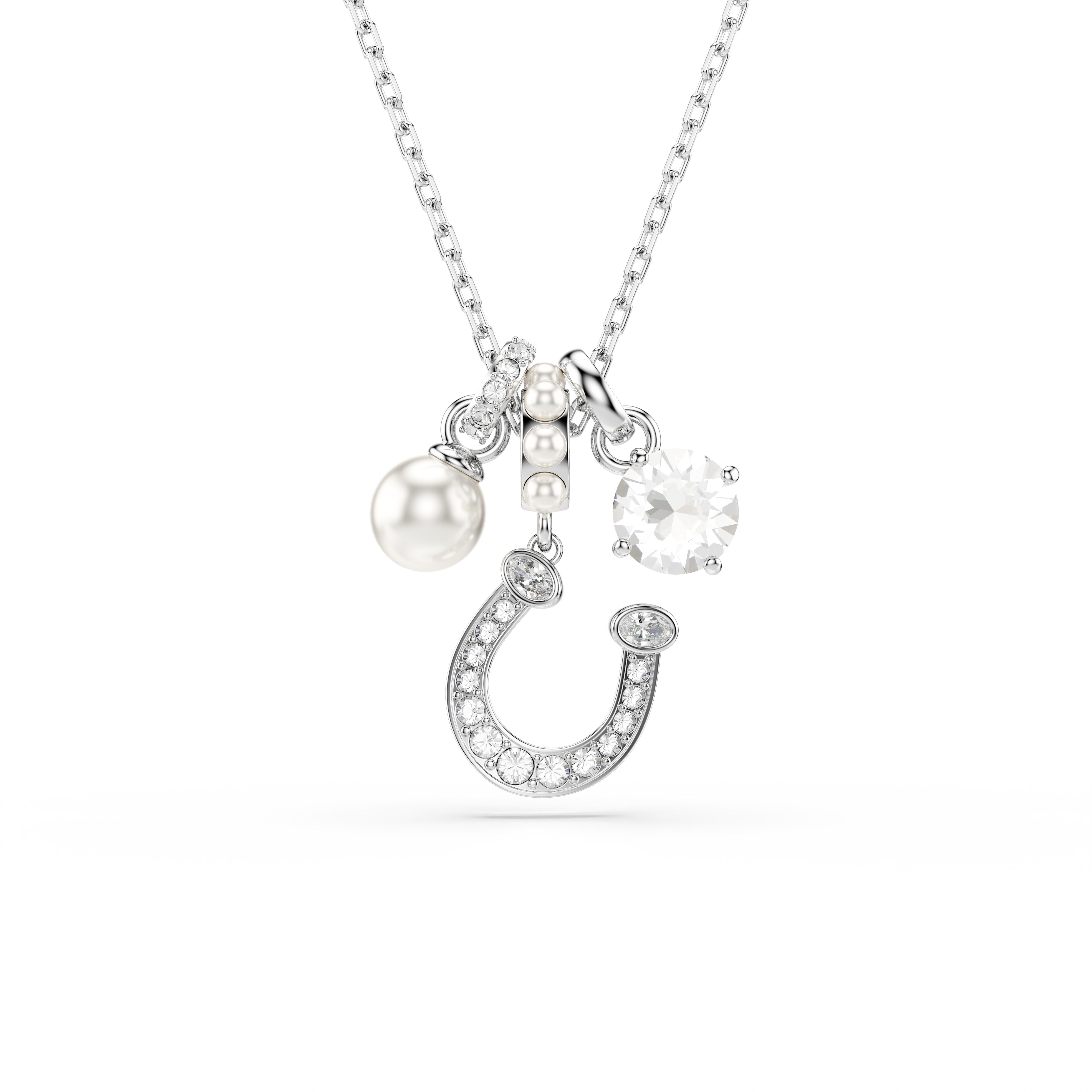 Swarovski Kette mit Anhänger Schmuck Geschenk Symbolica Halskette Hufeisen, mit Swarovski® Kristall - mit Swarovski® Perle