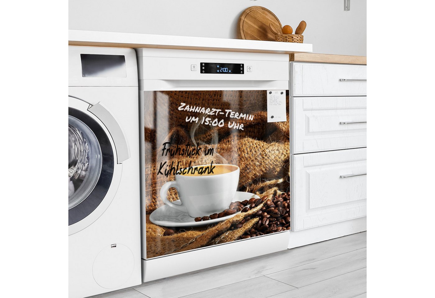 Thumbnail - DEQORI Magnetfolie 'Espresso Eleganz', beschreibbar Spülmaschine Magnetmatte magnetisch Magnetfolie