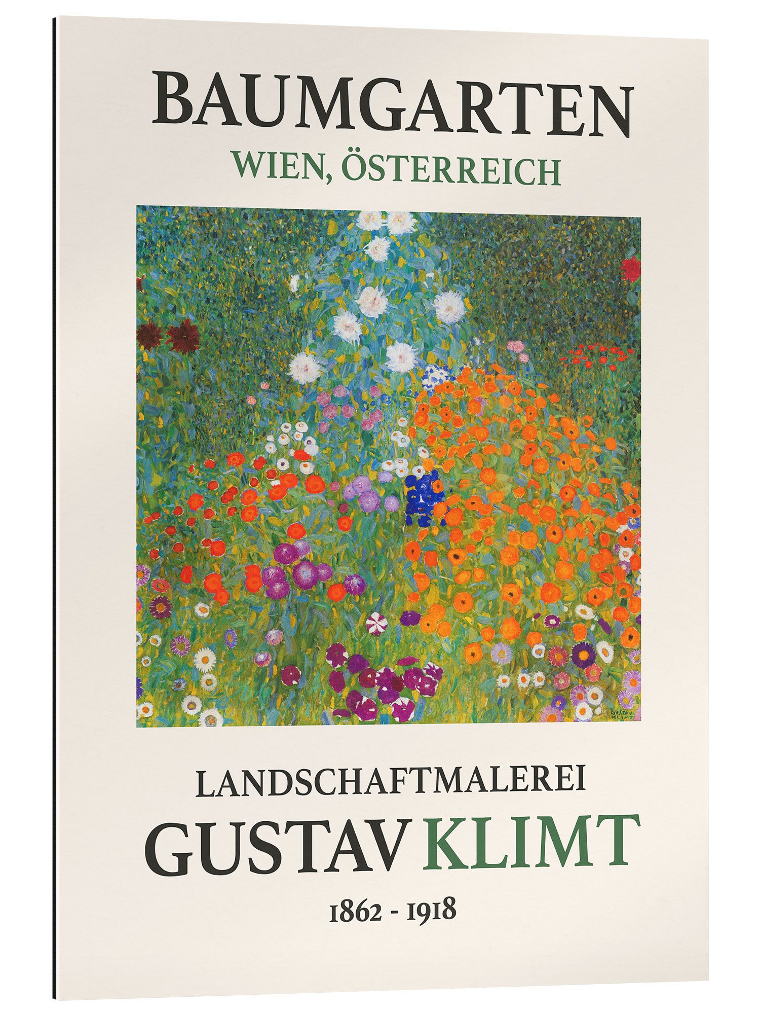 Posterlounge Wandbild Bauerngarten, Baumgarten Edition, Gustav Klimt, erhältlich als Poster, Leinwandbild, Wandsticker oder Acrylglasbild