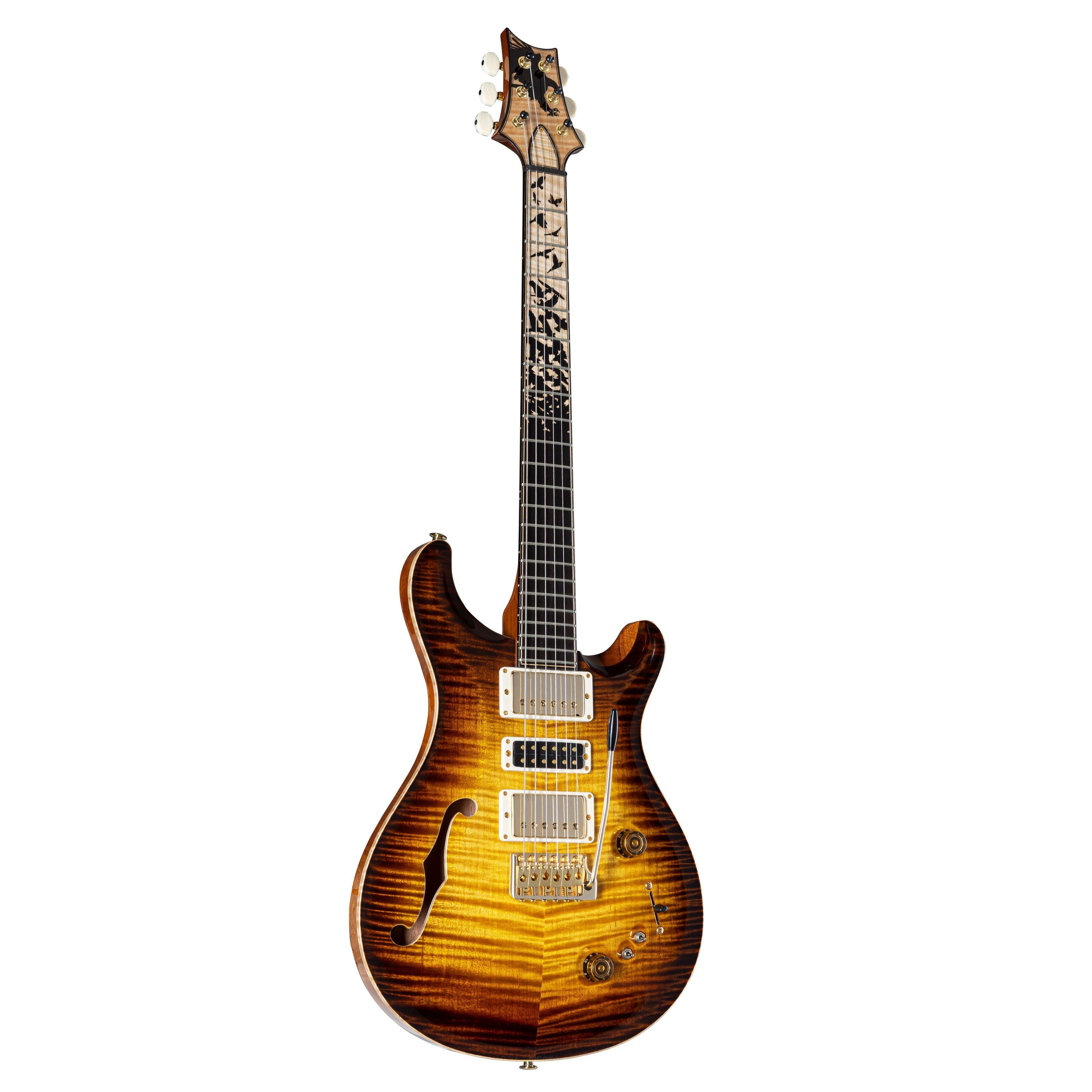 PRS E-Gitarre, E-Gitarren, Premium-Instrumente, PS Special 22 Semi-Hollow Limited Birds of a Feather Tiger Eye Glow