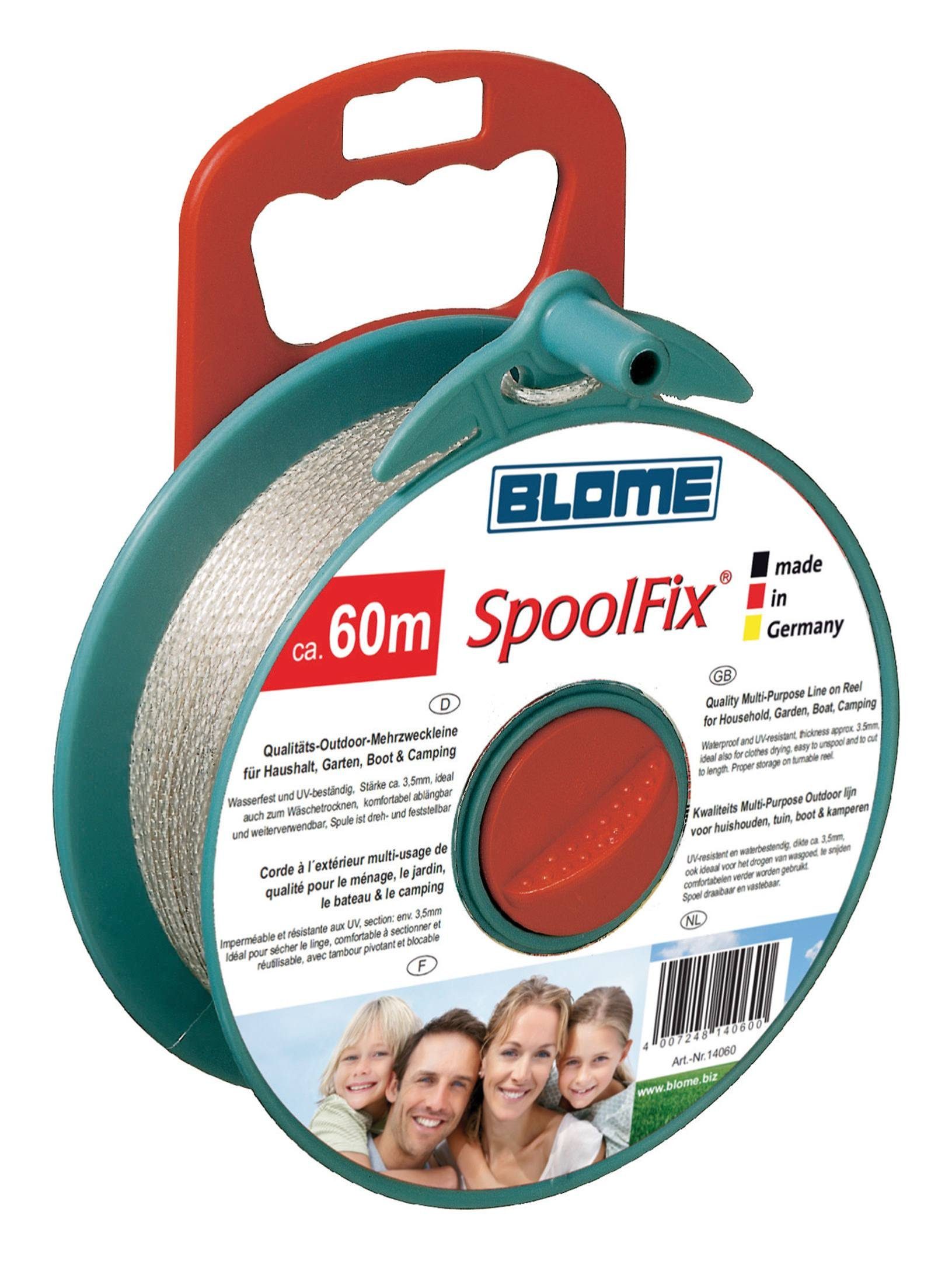 Blome Wäschespinne, Wäscheleine Spoolfix 60 m lang