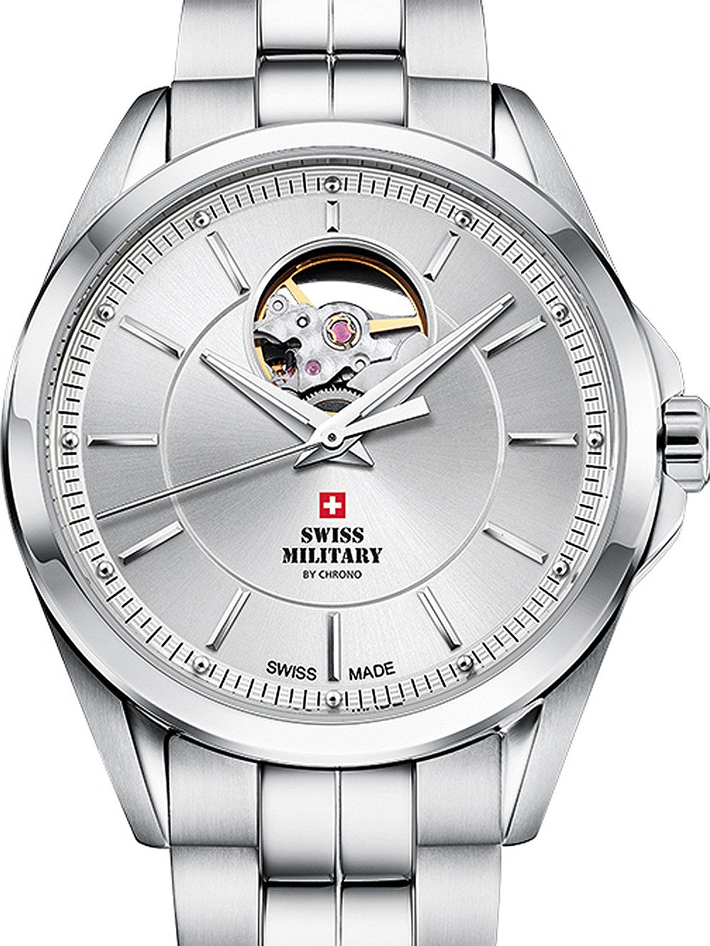Automatikuhr Swiss Military SMA34085.22 Automatik Herrenuhr 40mm 10ATM Swiss Military SMA34085.22 Automatik Herrenuhr 40mm 10ATM