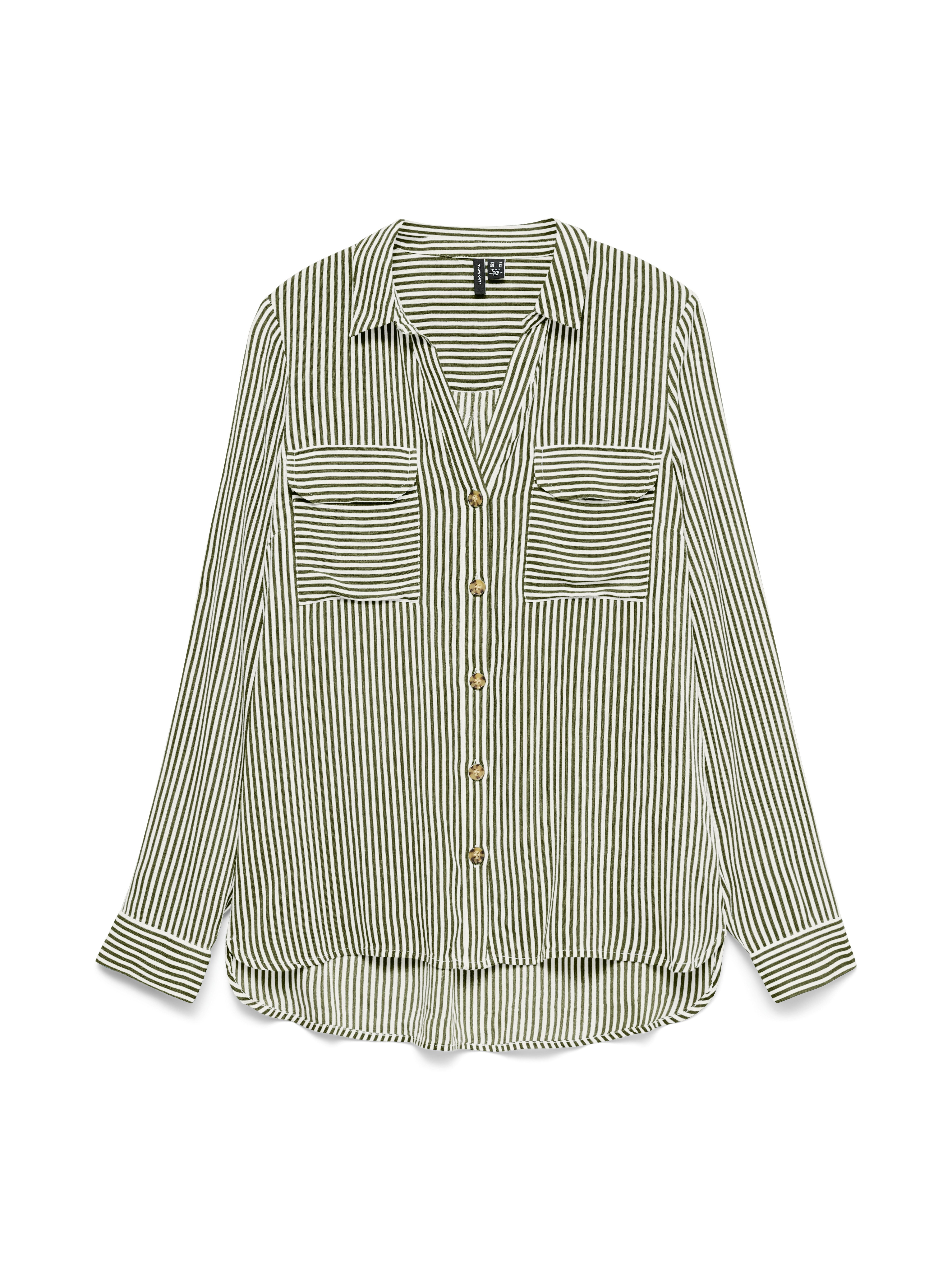 Vero Moda Hemdbluse VMBUMPY L/S SHIRT NEW WVN GA NOOS Viskose, regular fit