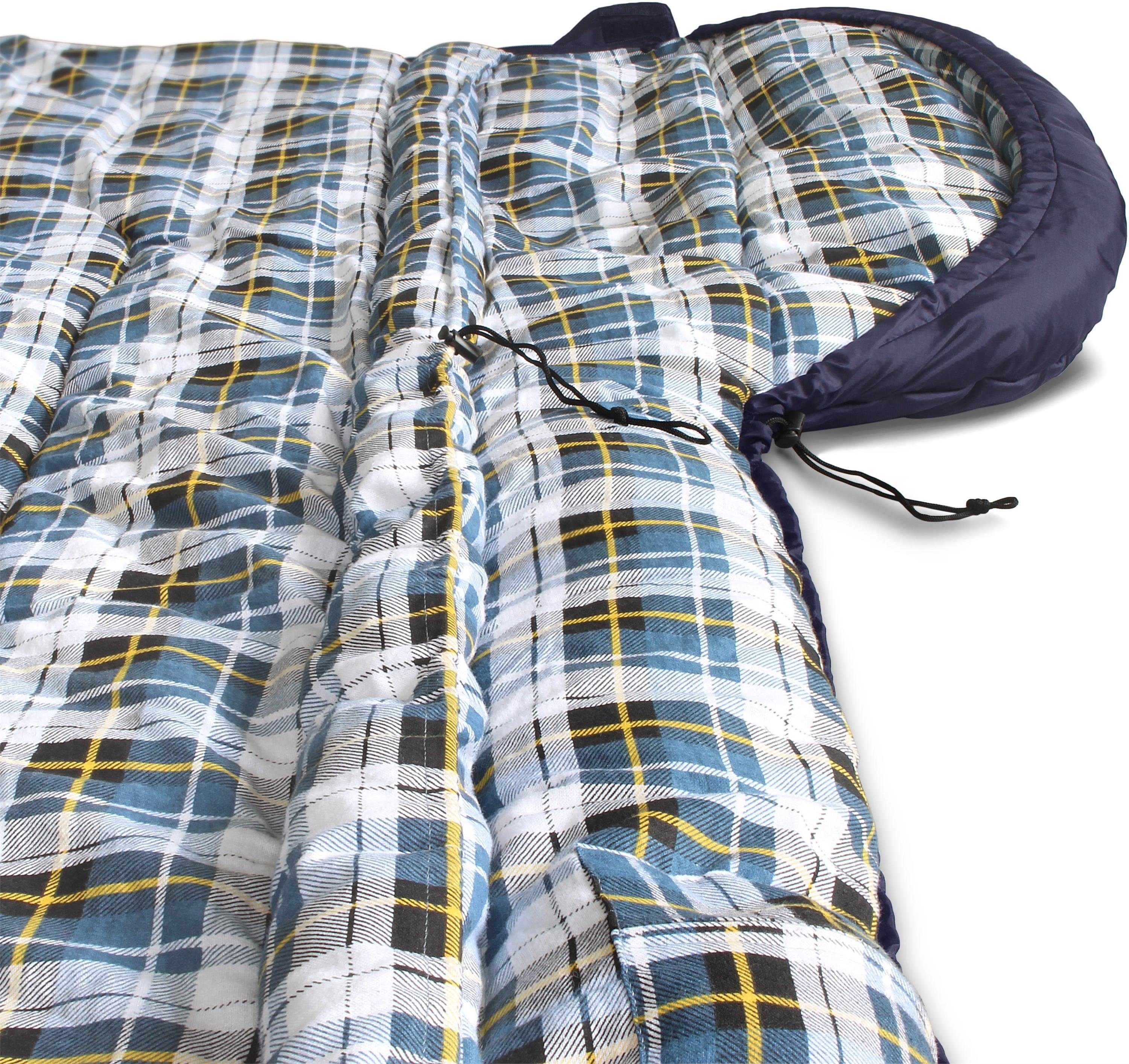 normani Deckenschlafsack Outdoor-Schlafsack Extrem 4-In-1 Antarctica, bis -40°C 500 + 250 g/m² Füllung – Bild 5 von 5