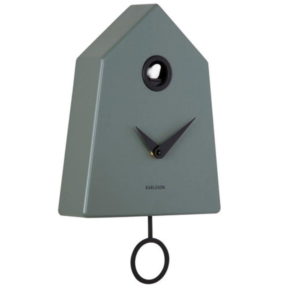 Karlsson Uhr Kuckucksuhr Wall Clock Grafico Cuckoo Jungel Green