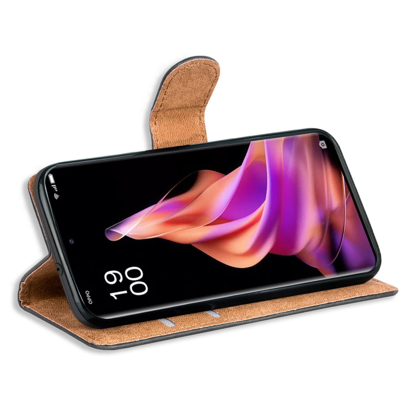 CoolGadget Handyhülle Book Case Handy Tasche für OPPO Reno 9 Pro+ 6,7 Zoll, Hülle Klapphülle Flip Cover für OPPO Reno 9 Pro+ Schutzhülle stoßfest