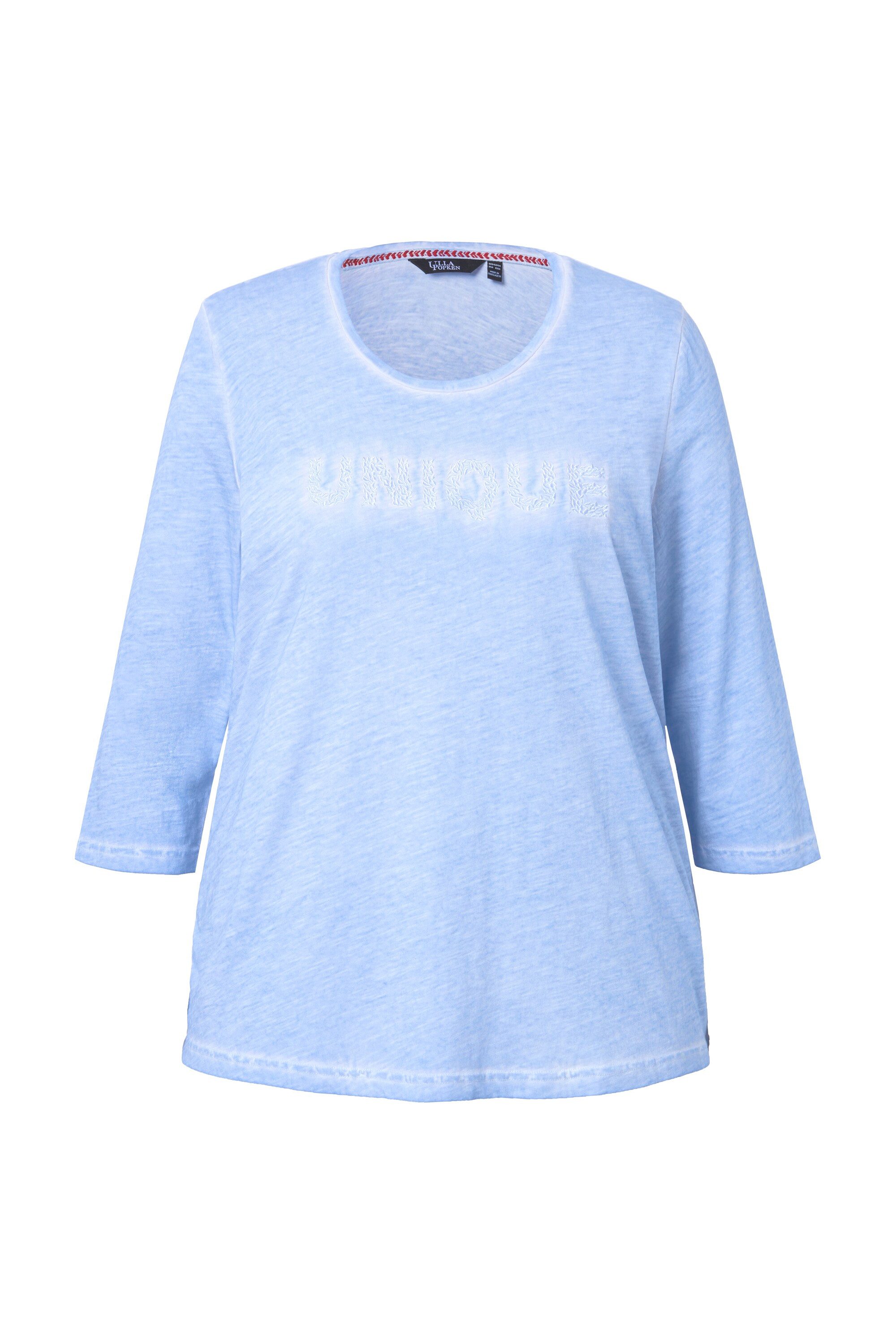 Ulla Popken T-Shirt Shirt Statementstickerei Classic günstig online kaufen