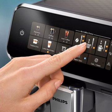 Philips Kaffeevollautomat EP3324, Langlebiges Keramikmahlwerk, SilentBrew