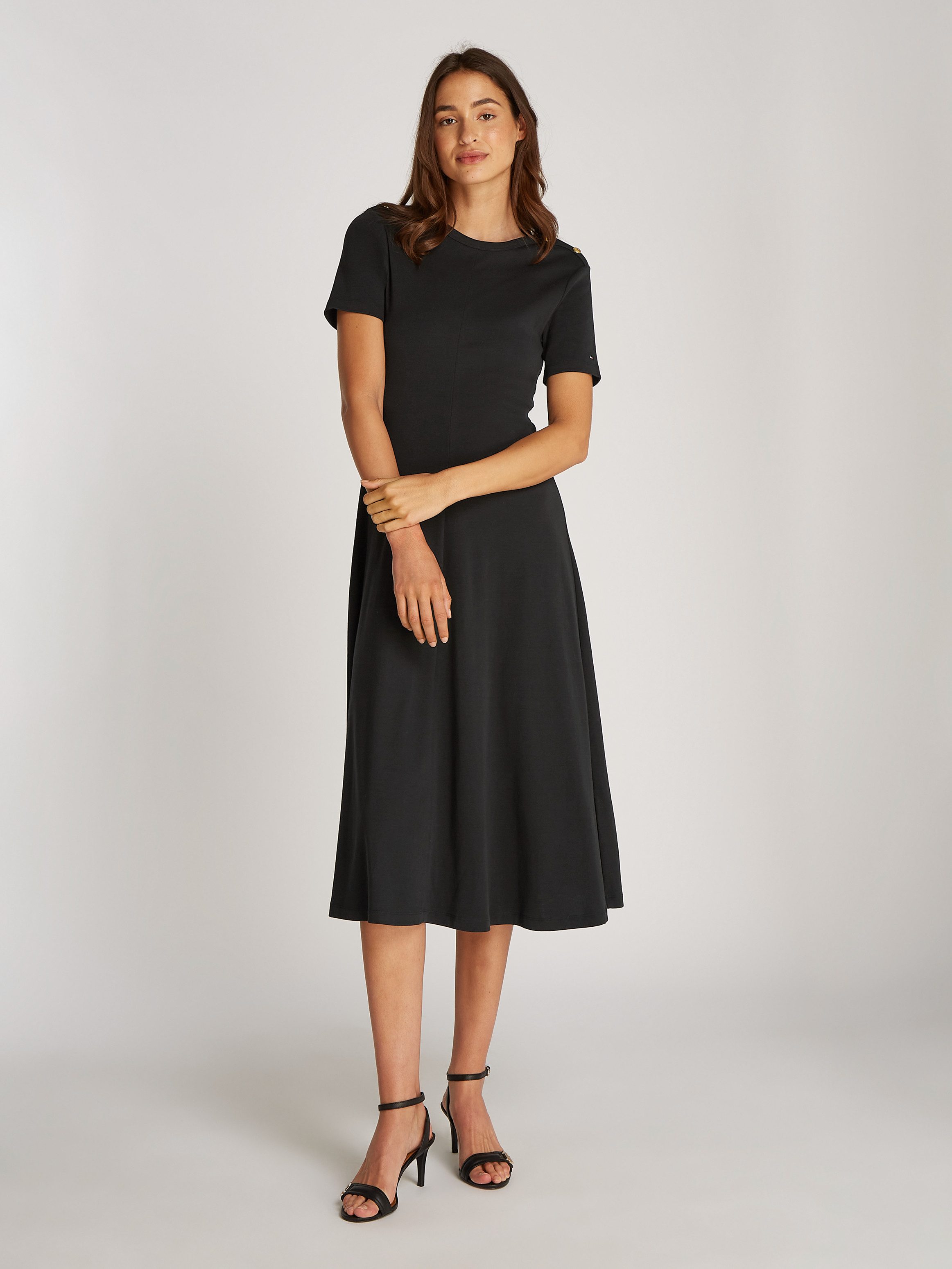 A-Linien-Kleid GOLD BTN DRESS