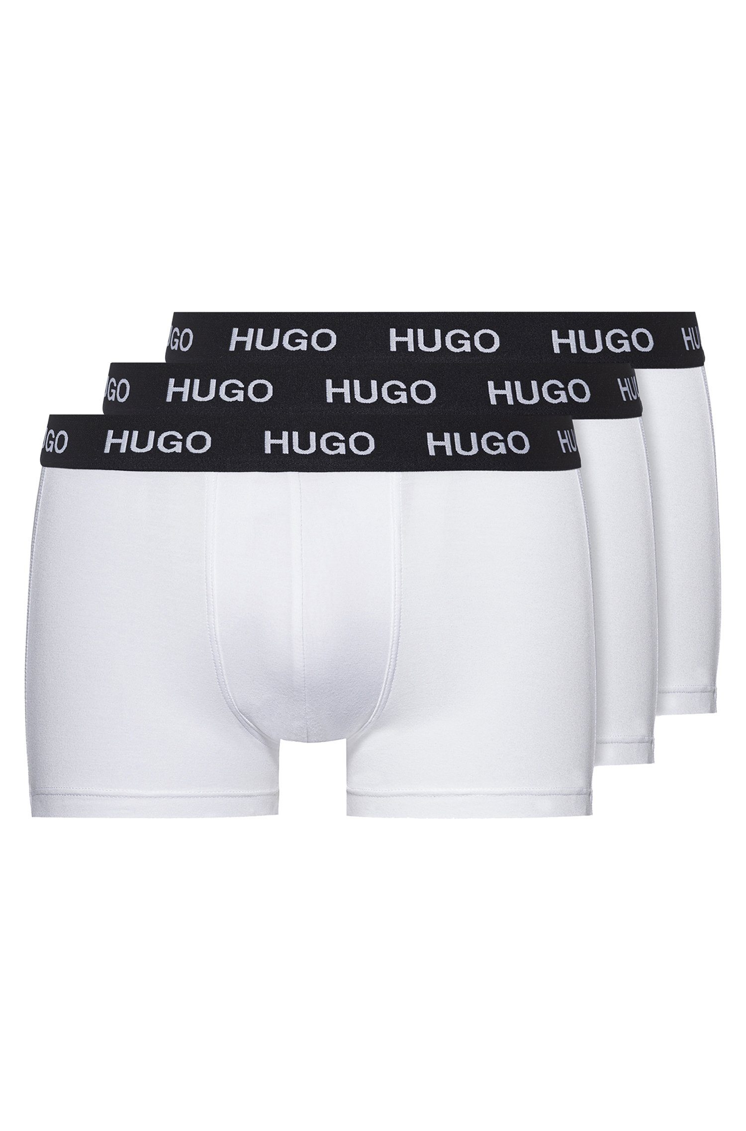 HUGO Trunk Men (3-St., 3er-Pack) Boxer Cotton Stretch Herren Unterhose kurzes Bein im 3er-Pack