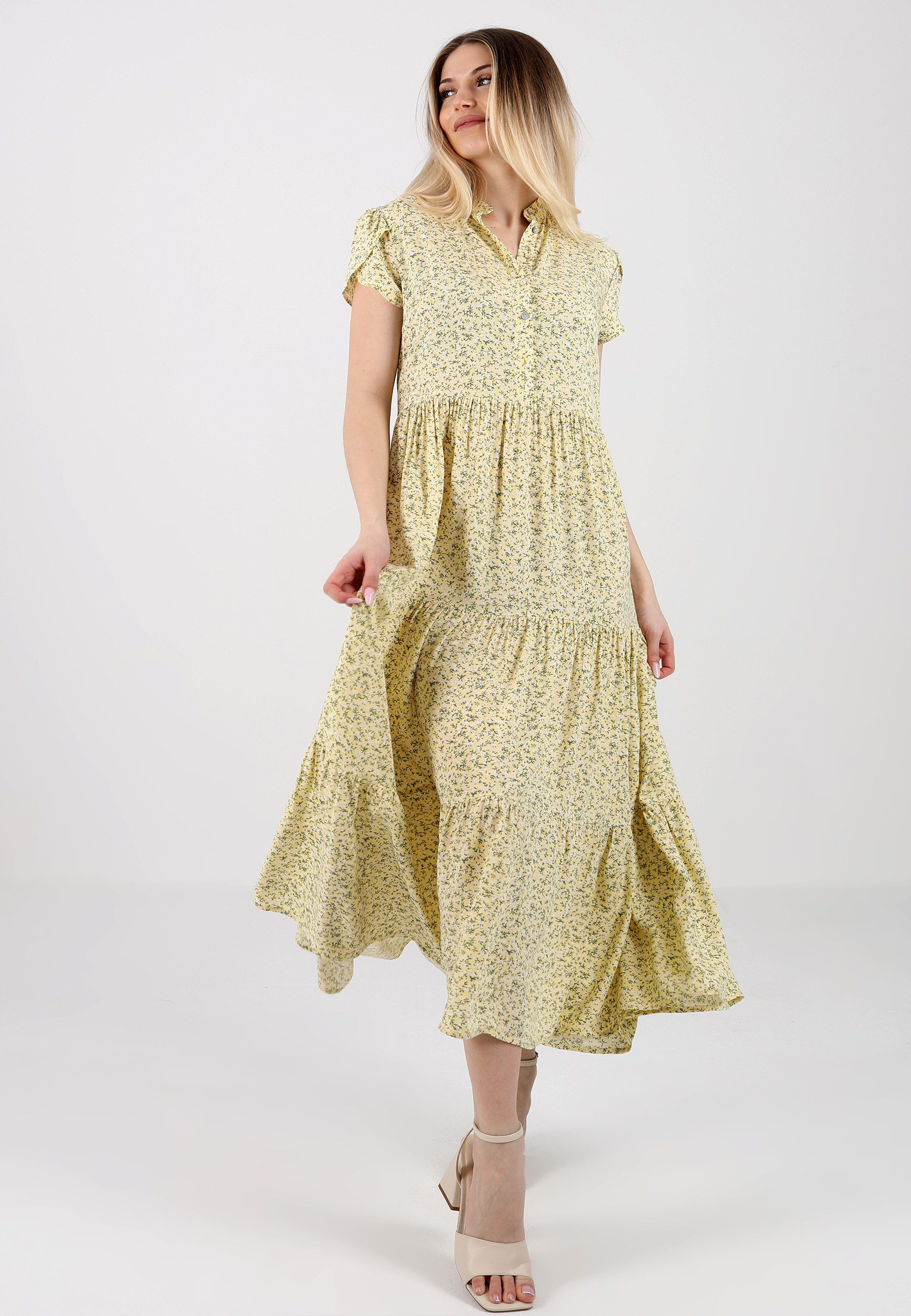 YC Fashion & Style Sommerkleid Boho-Maxikleid aus Reiner Viskose – Sommerliche Eleganz