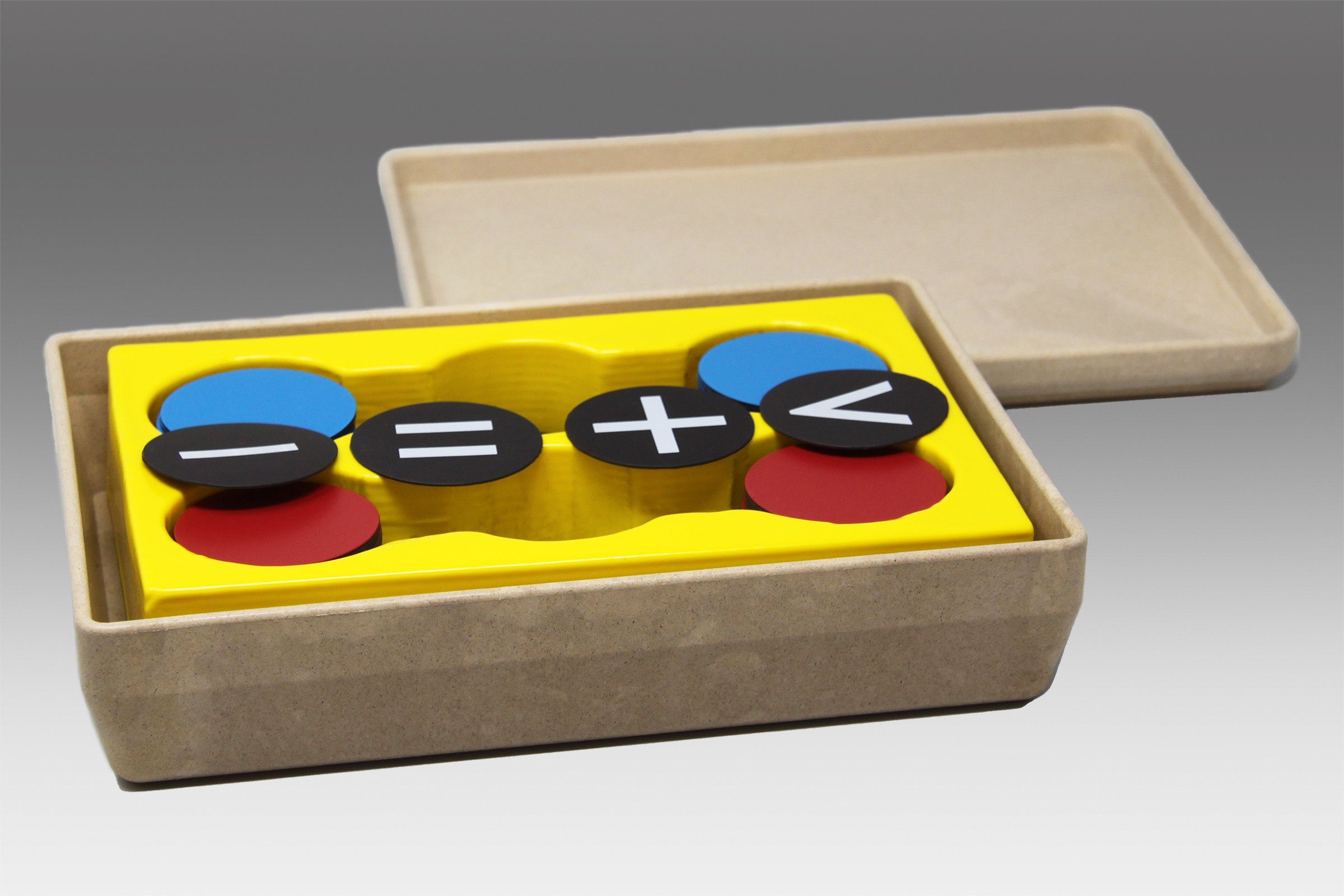 Wissner® aktiv lernen Lernspielzeug Wendeplättchensatz (Rot/Blau), magnetisch Zählchips Mathe lernen (125-St)