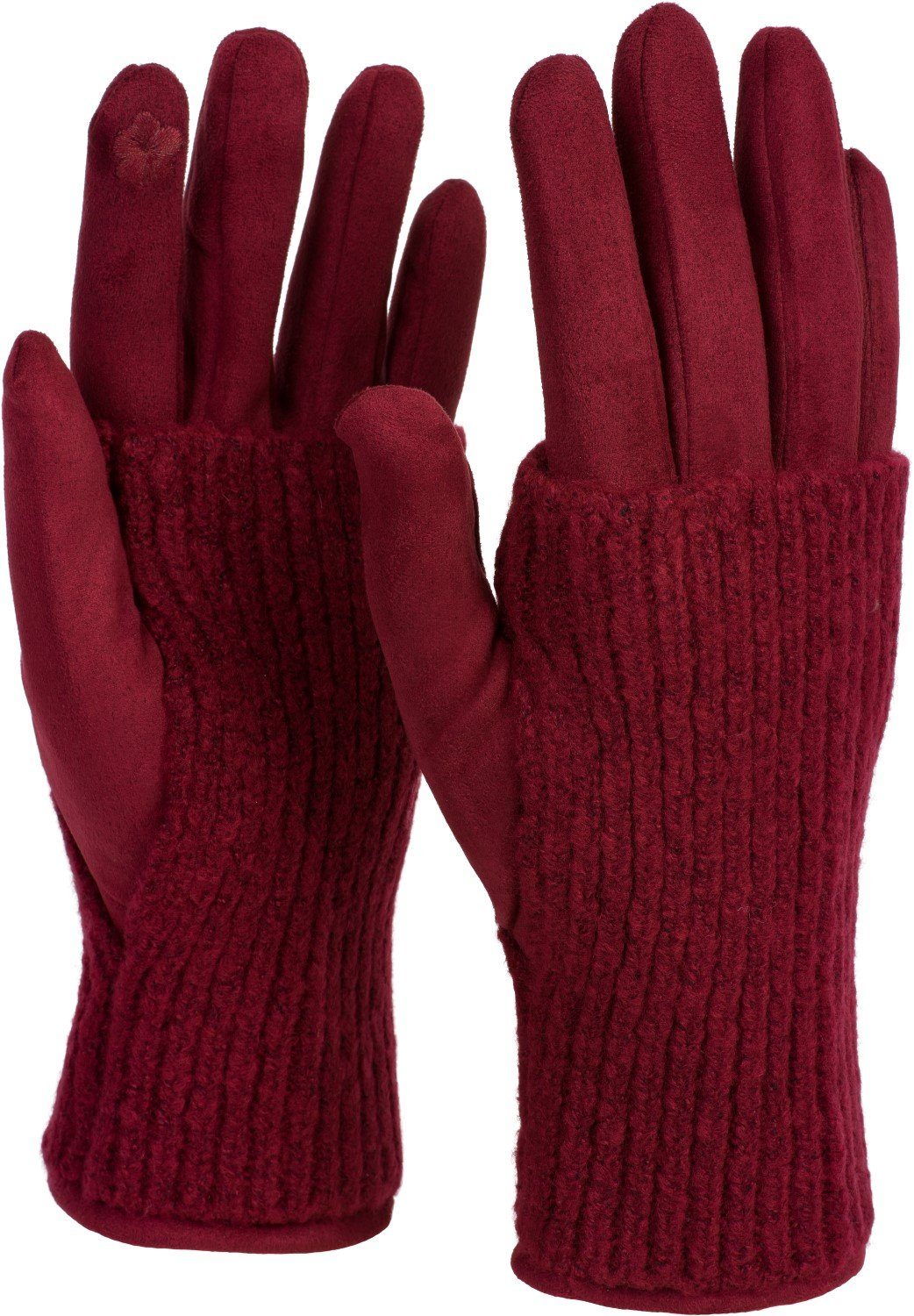 styleBREAKER Strickhandschuhe Touchscreen Stoff Handschuhe mit günstig online kaufen