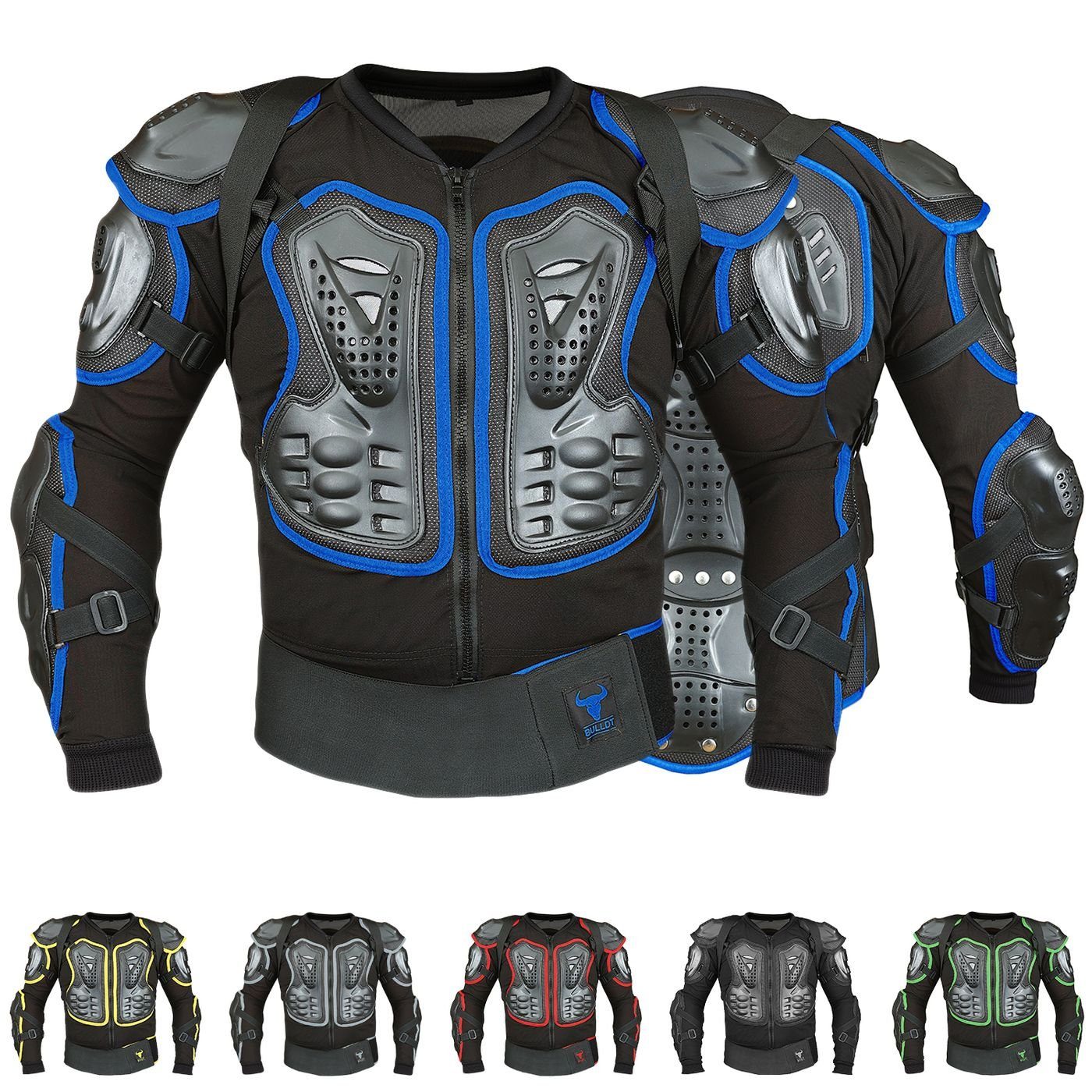 BULLDT Protektorenjacke BLD507, Protektorenjacke Motorrad Motocross Skatebording protektoren