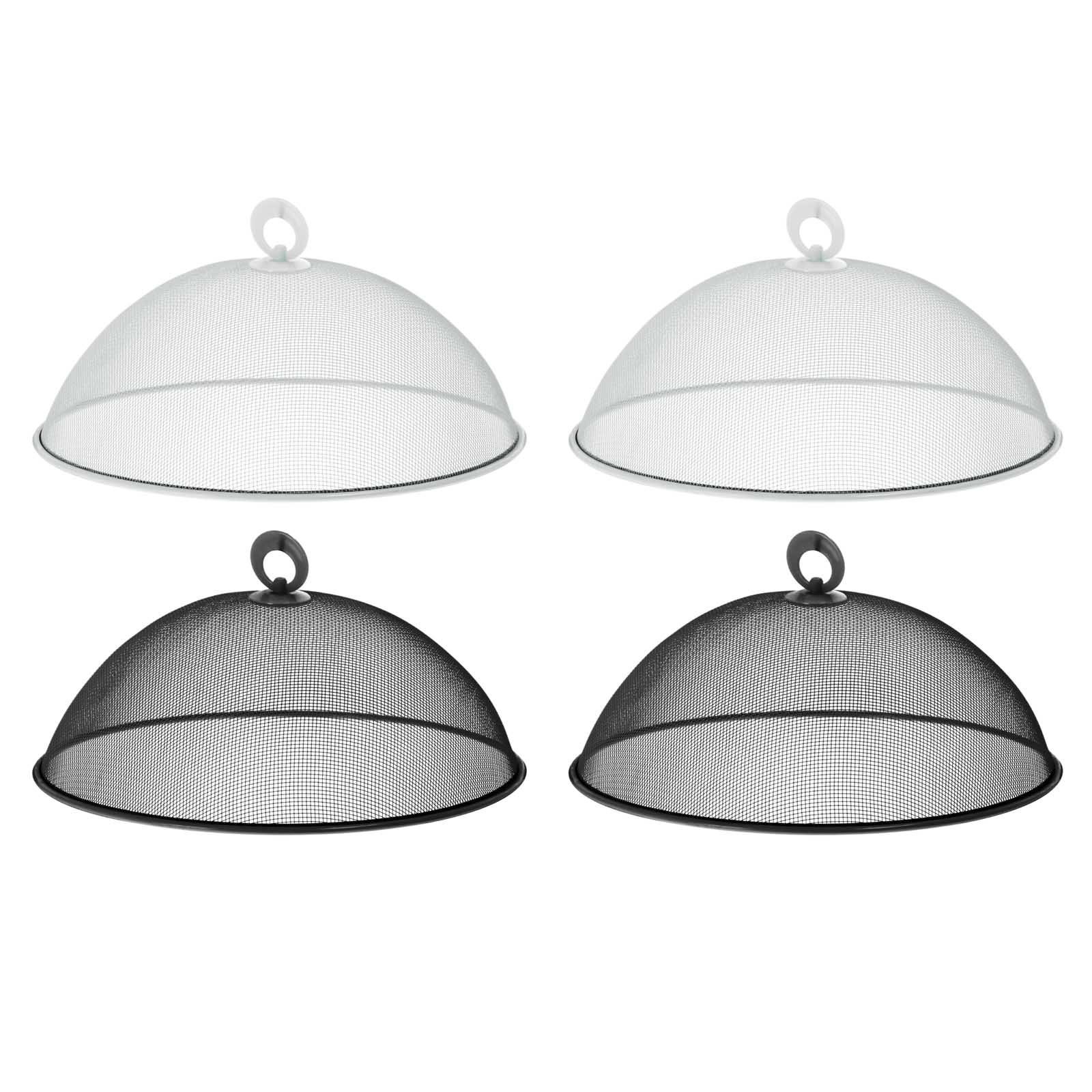 HAC24 Schutzhaube Speisen Abdeckhaube Speiseschirm Speisenhaube Fliegenhaube,(4-tlg) Metall Ø 30 cm