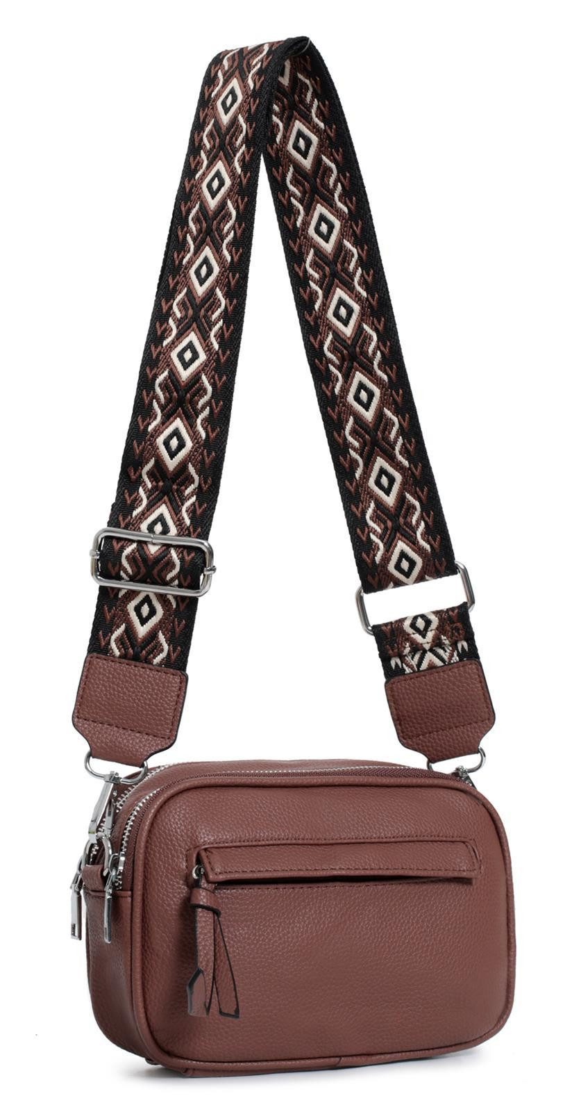 ITALYSHOP24 Schultertasche Damen Bodybag Umhängetasche Brusttasche günstig online kaufen