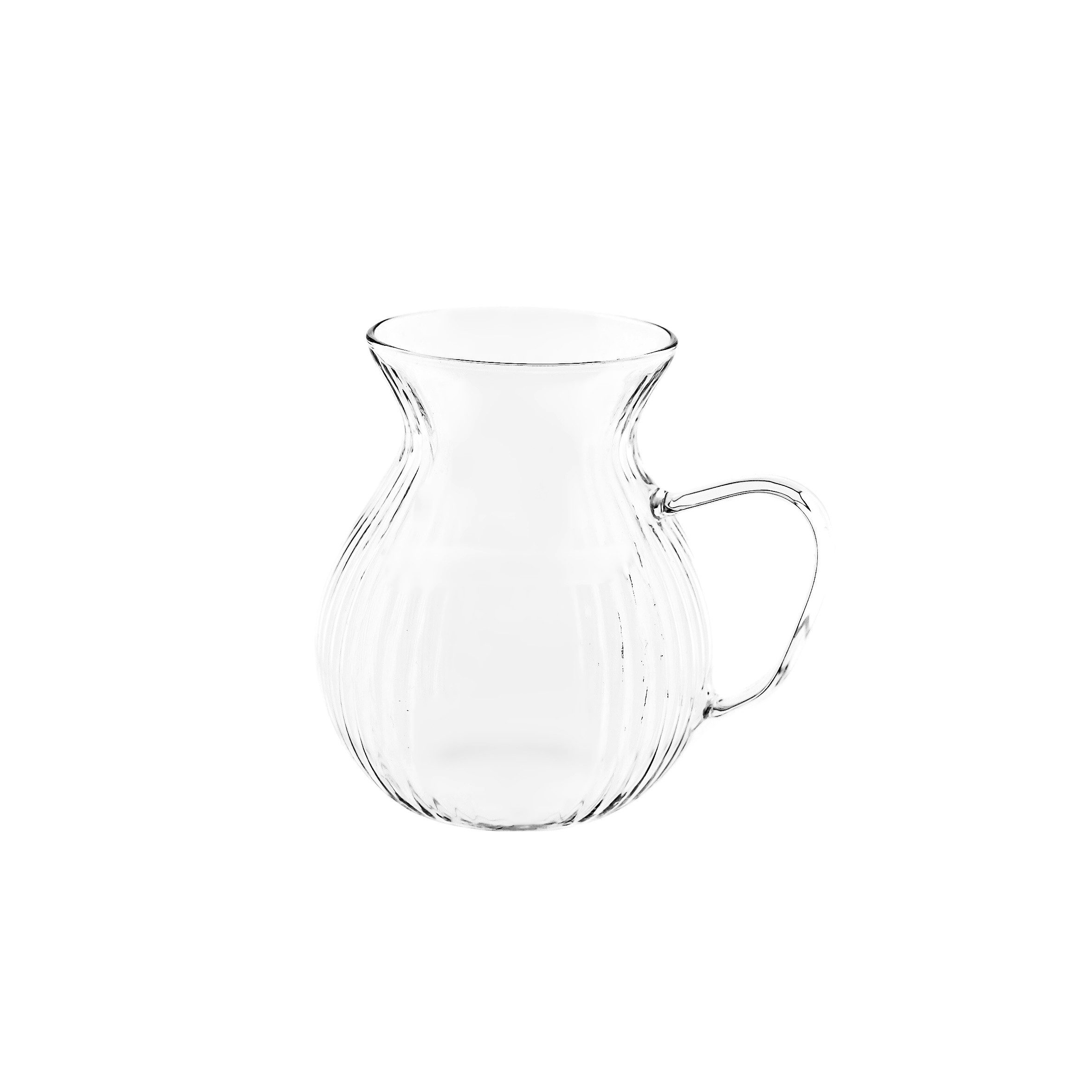 Almina Teeglas Freya La Manila Teeset mit Henkel - 6-teiliges Gläser-Set, 180 ml, 6-tlg., Glas
