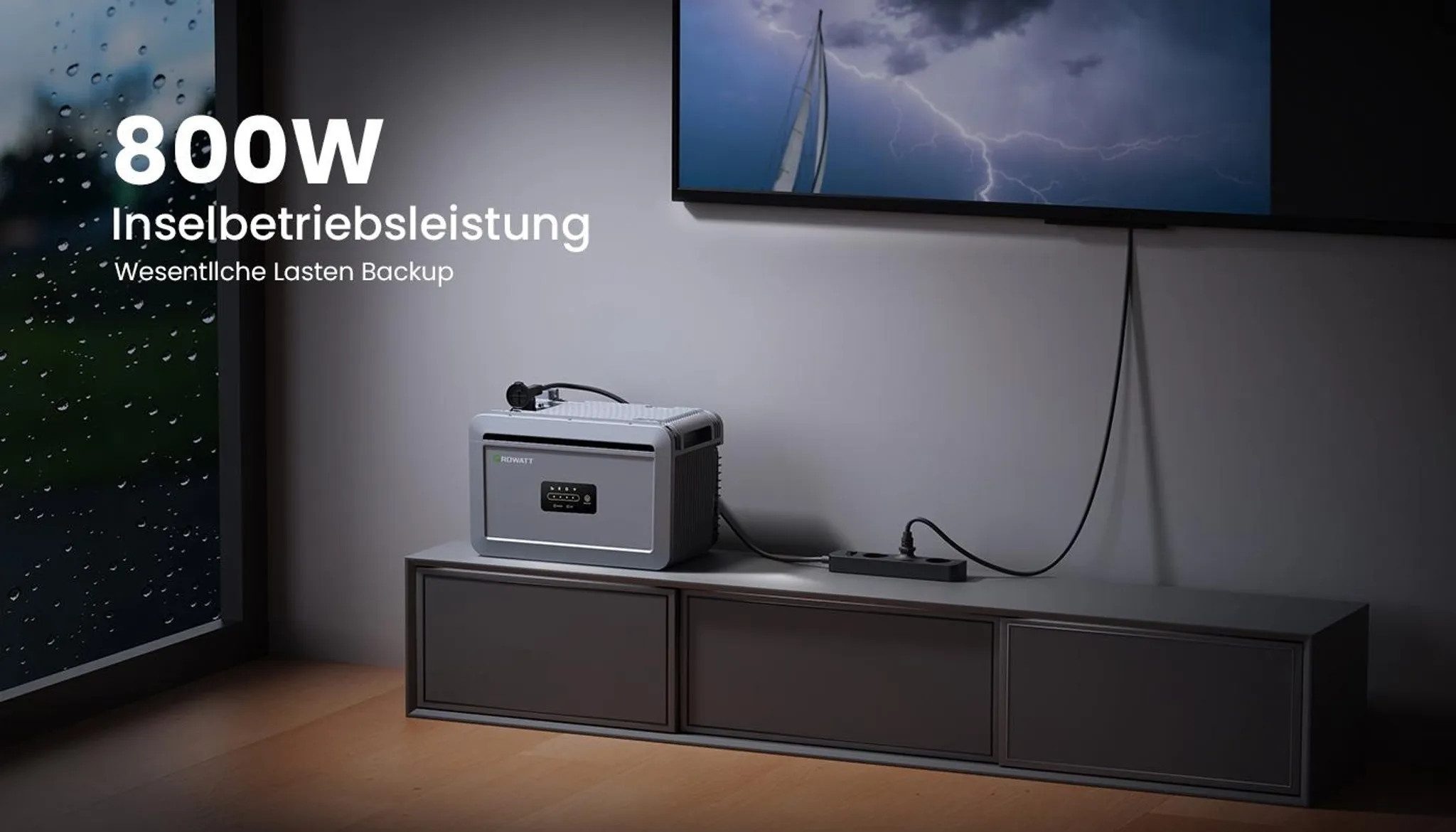 Growatt Balkonkraftwerk 2000W PV-Komplettset mit Growatt NEXA 2000 2048Wh Speicher, (inkl. 4×500W Solarmodulen und Fischer Fassadenhalterung, 1-2x Erweiterbarer Solarspeicher für mehr Eigenverbrauch (Optional), WiFi & Bluetooth-Unterstützung