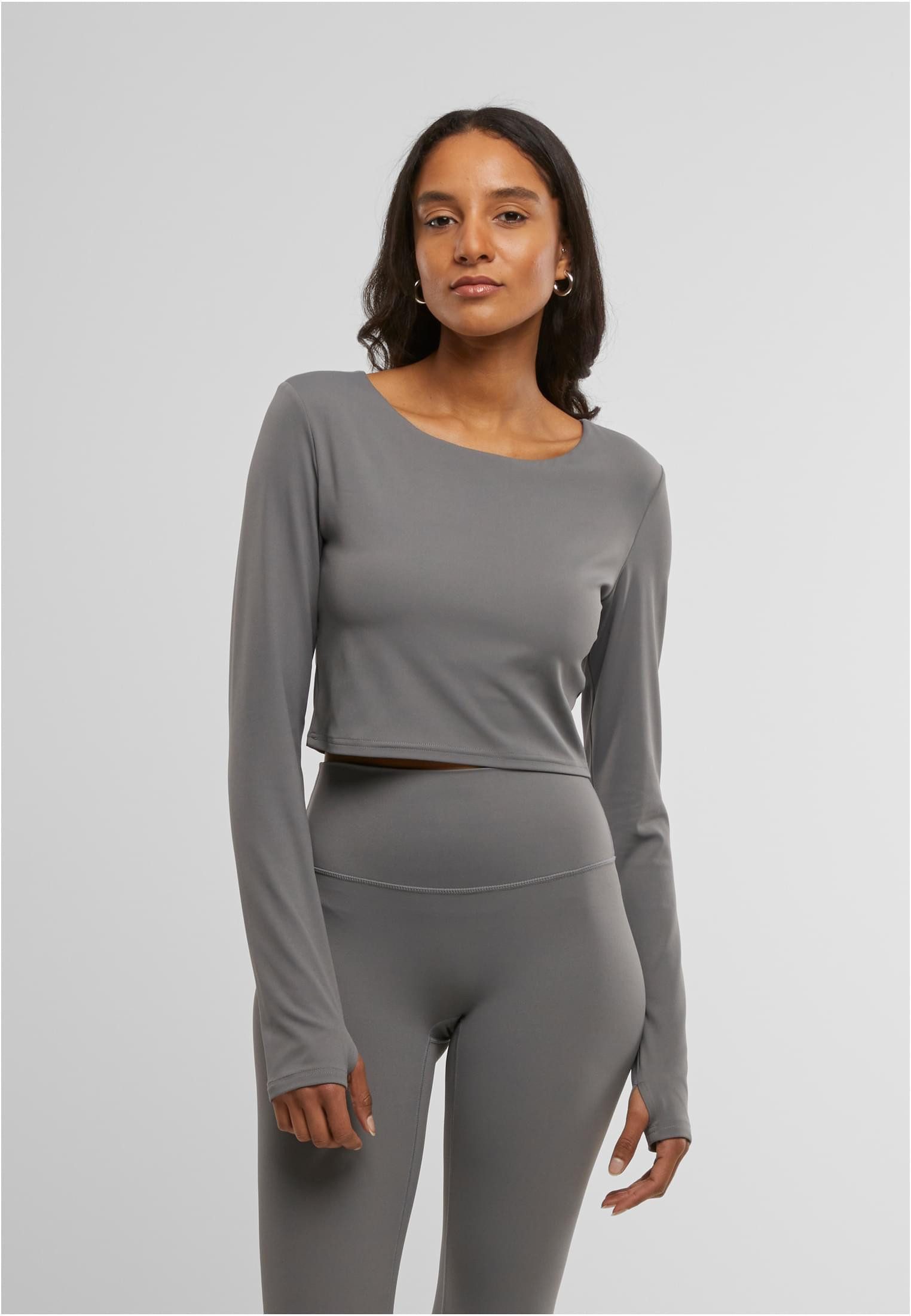 URBAN CLASSICS Trainingsshirt Damen Sports Longsleeve