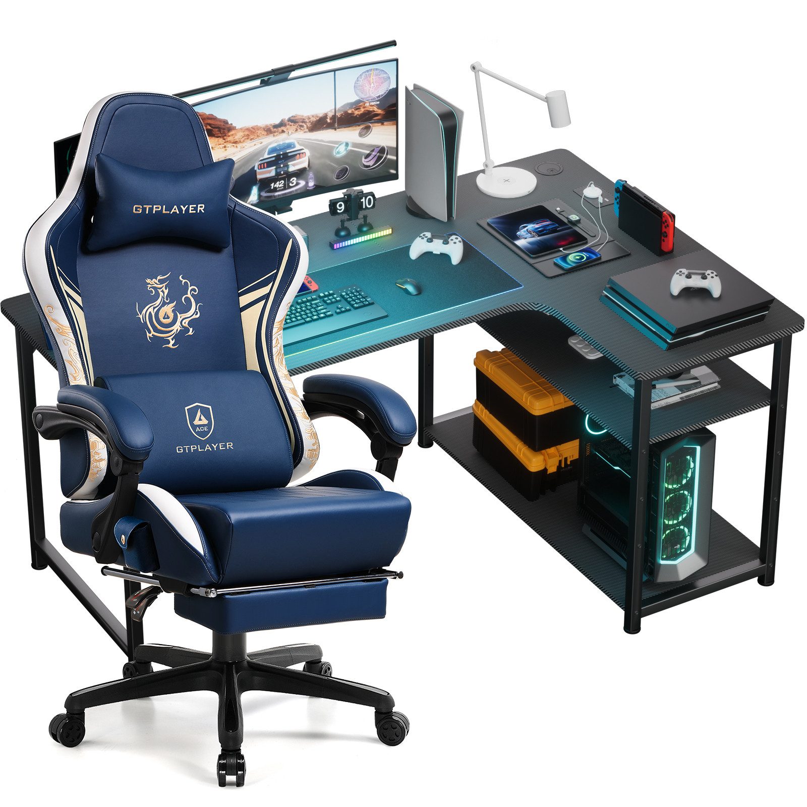 GTPLAYER Gamingtisch Gaming Tisch + Gaming günstig online kaufen