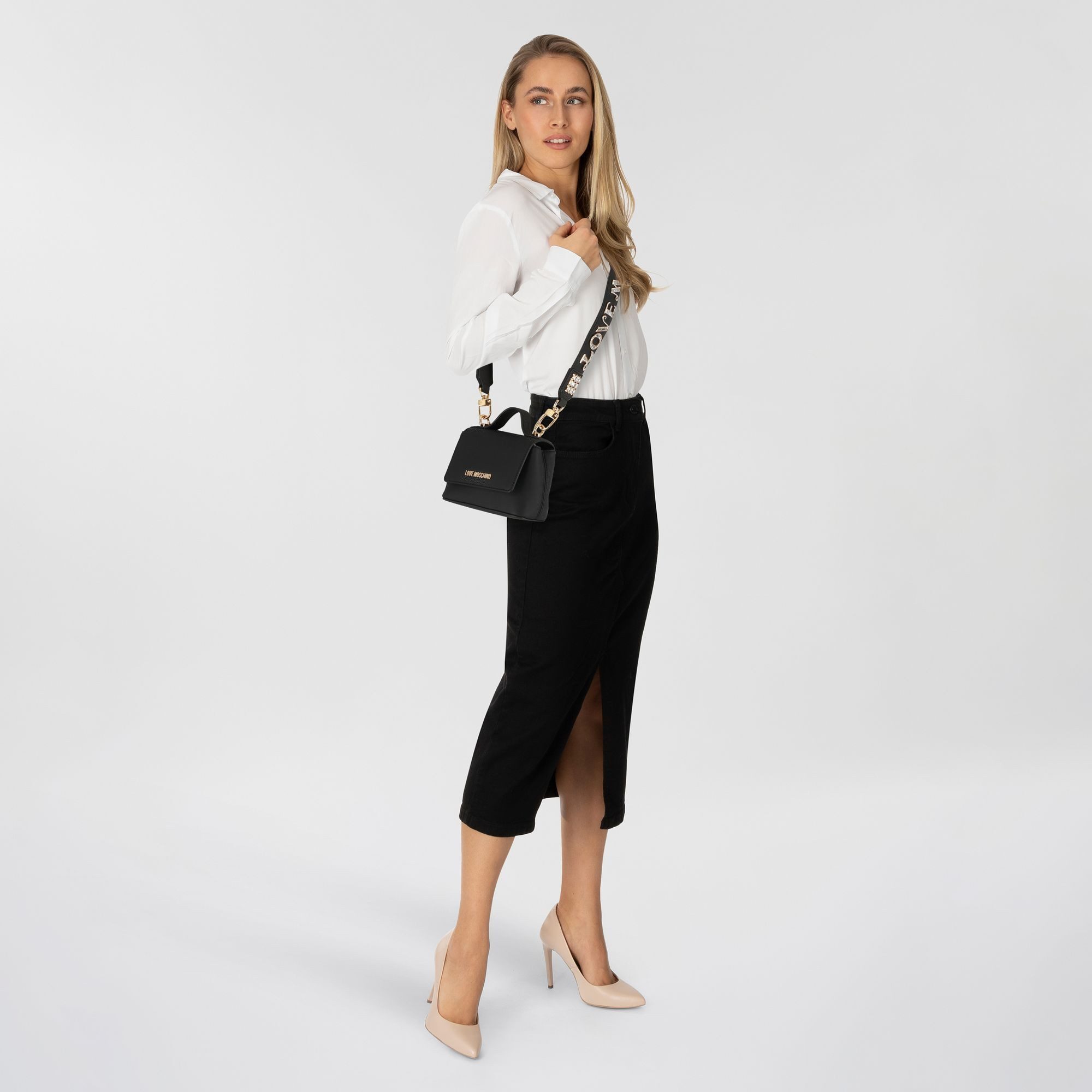LOVE MOSCHINO Henkeltasche Aura, Polyurethan günstig online kaufen
