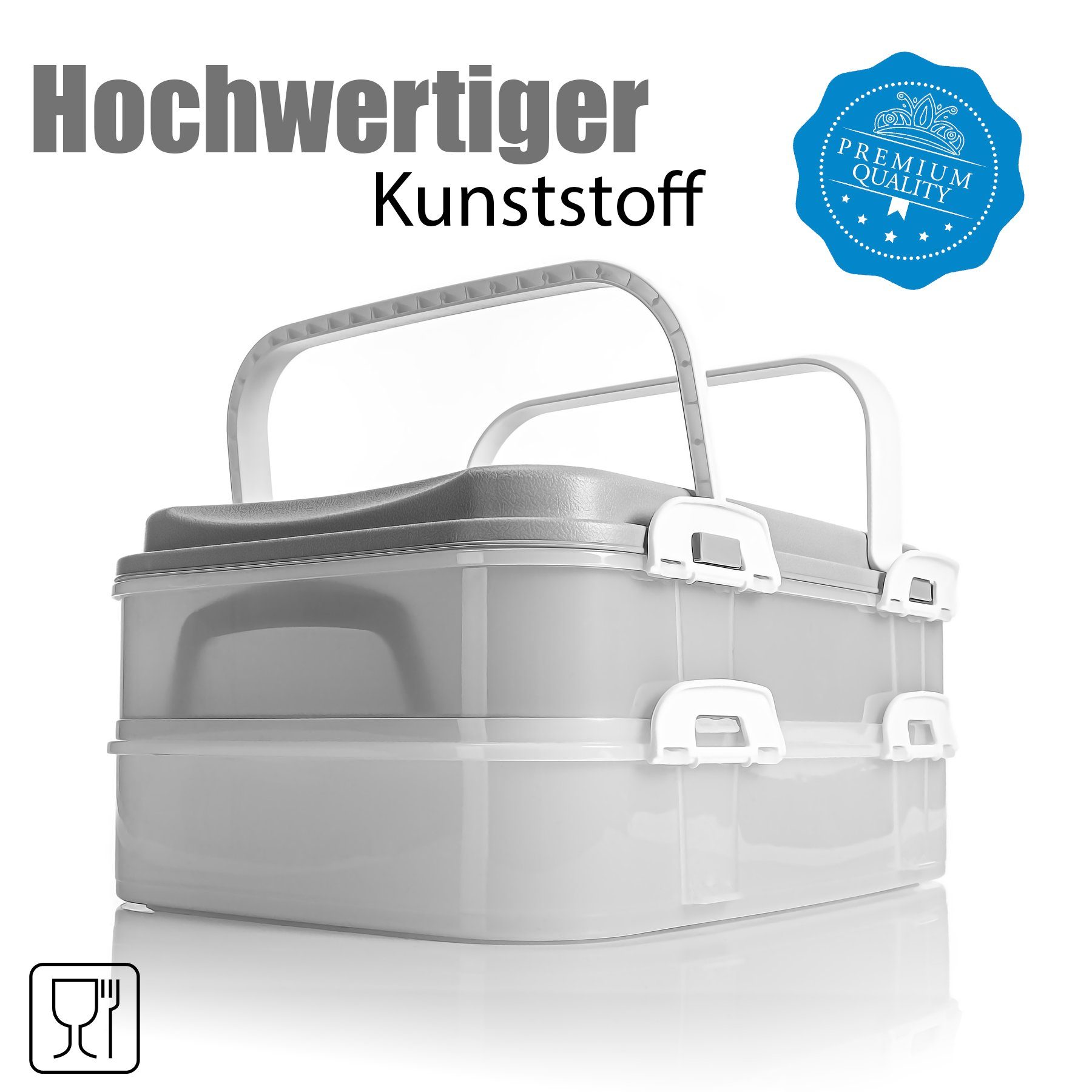 BigDean Aufbewahrungsbox Partycontainer mit 2 Etagent (Set, Snackbox), Viel günstig online kaufen