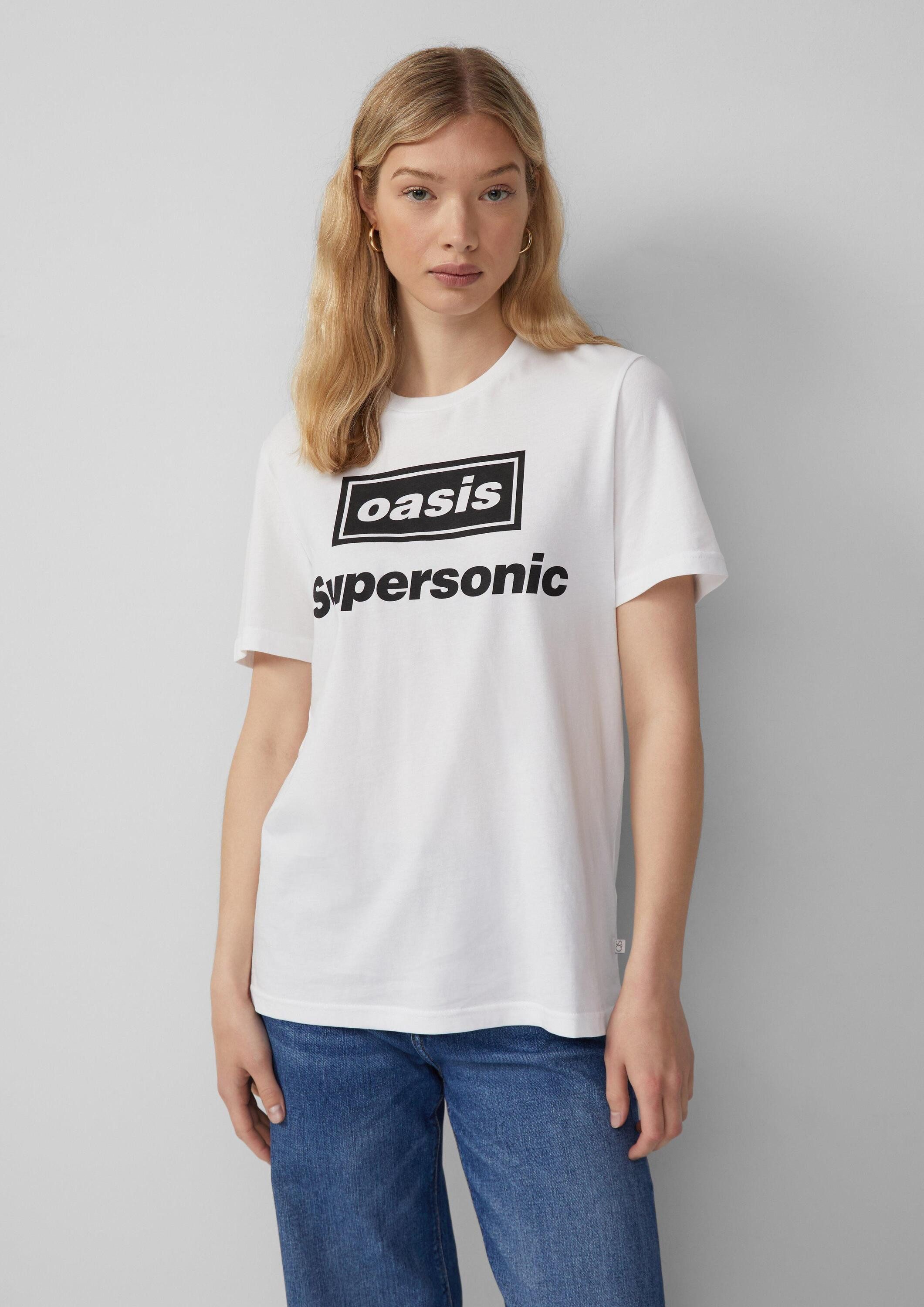 QS Kurzarmshirt T-Shirt Unisex Oasis® Band-Shirt günstig online kaufen