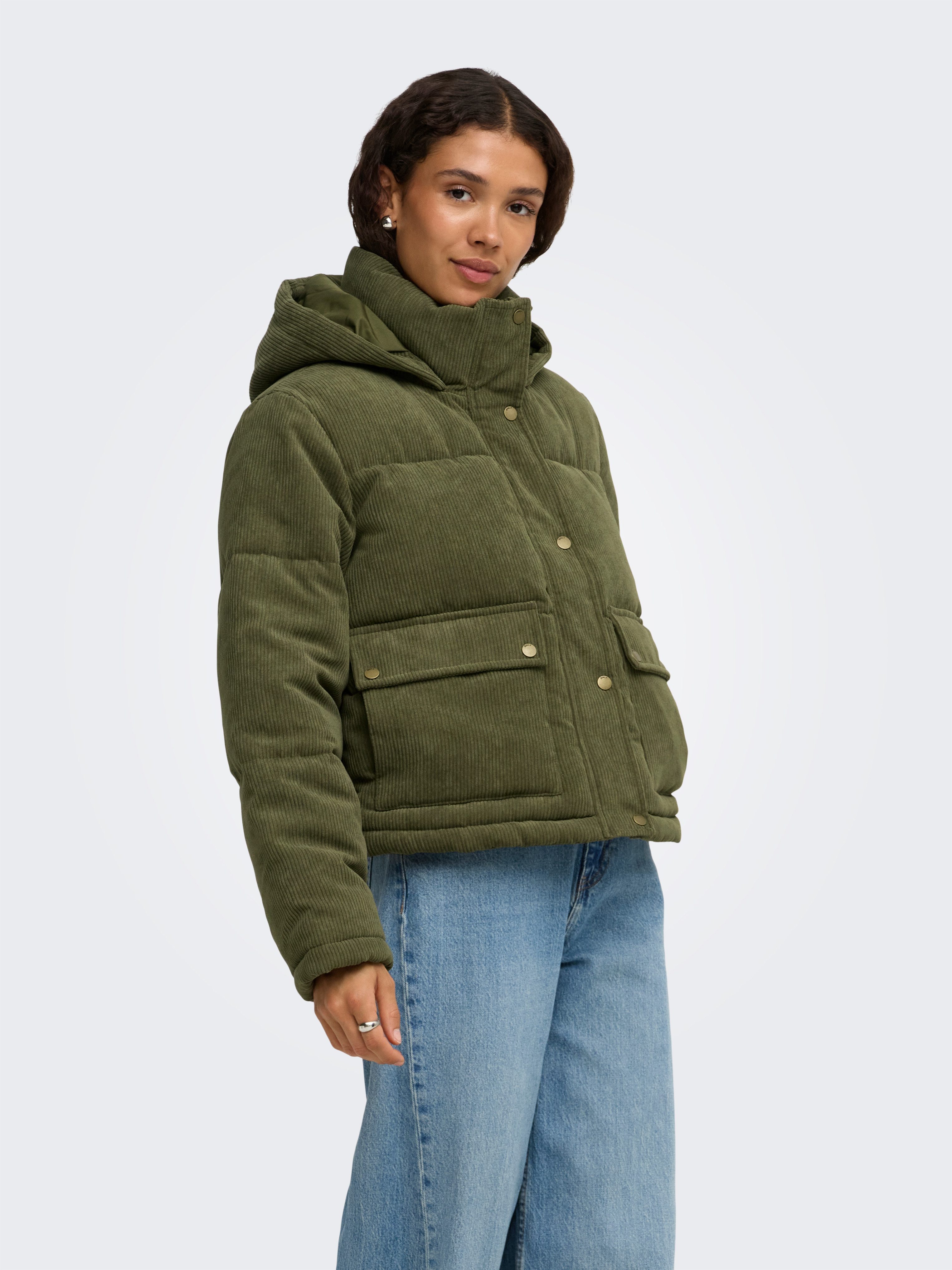 ONLY Steppjacke ONLZAHARA CORDUROY PUFFER CC OTW Kunstfaser
