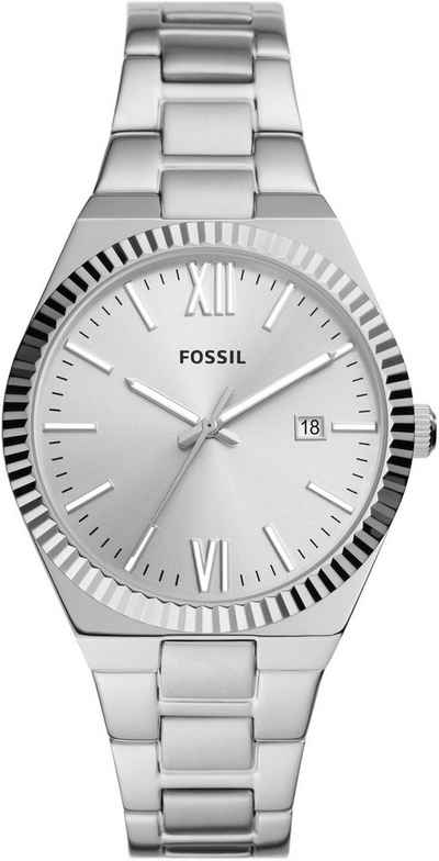 Fossil Quarzuhr SCARLETTE, ES5300, Armbanduhr, Damenuhr, Datum, analog