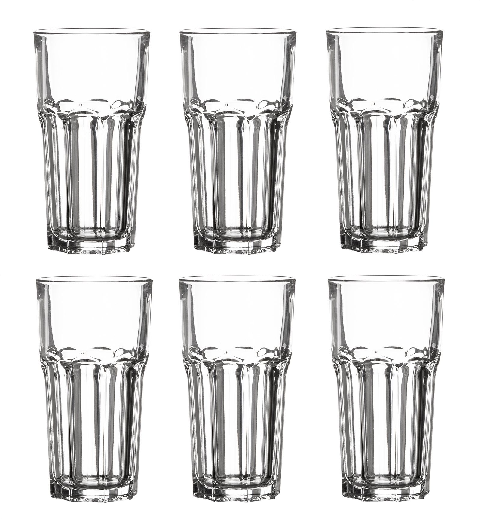 Arcoroc Gläser-Set Granity 6er Set Trinkgläser 650ml groß Jumbo Wassergläser stapelbar, Glas. € 21,44