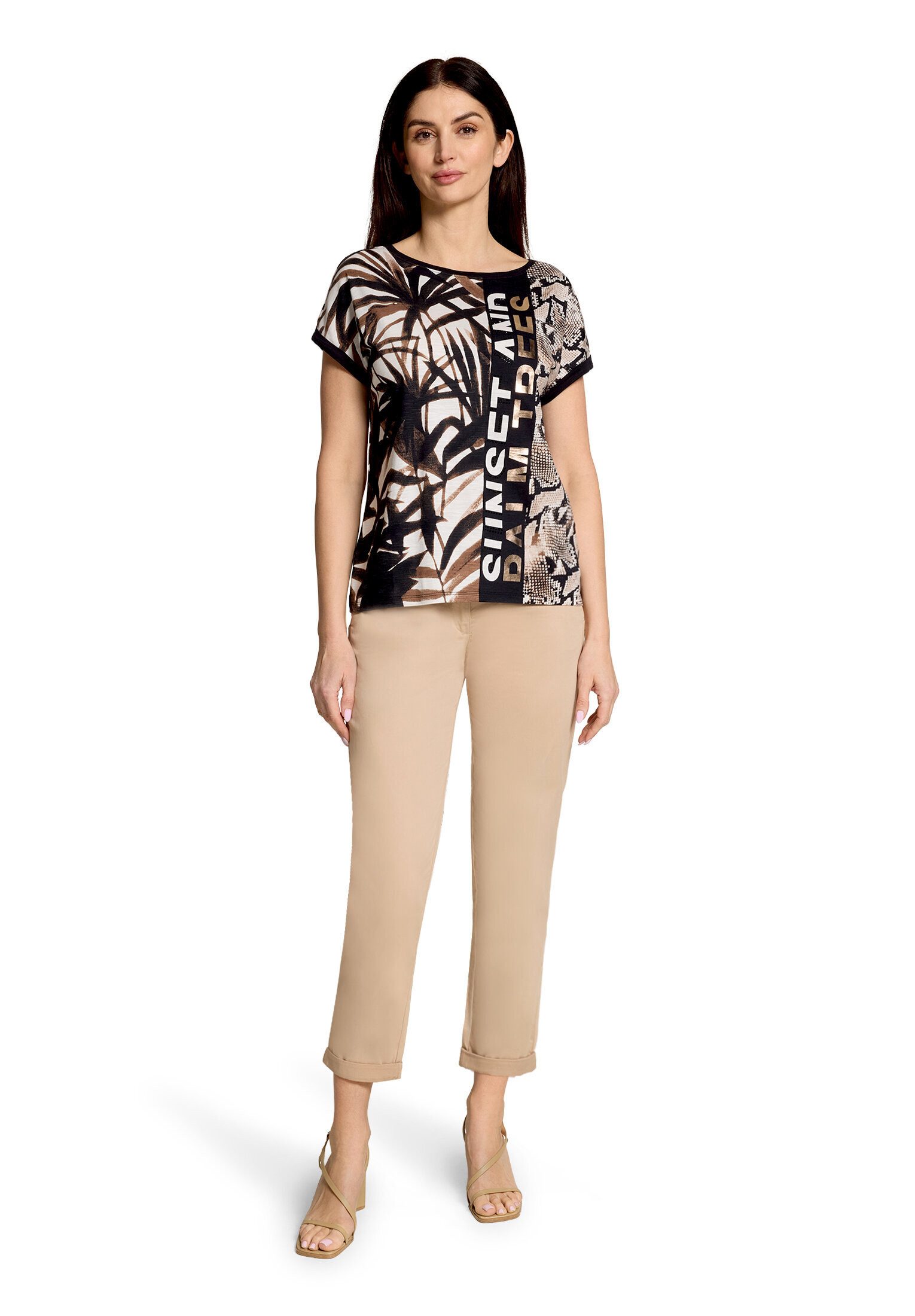 Betty Barclay Kurzarmshirt Damen mit Ärmelaufschlag (1-tlg)