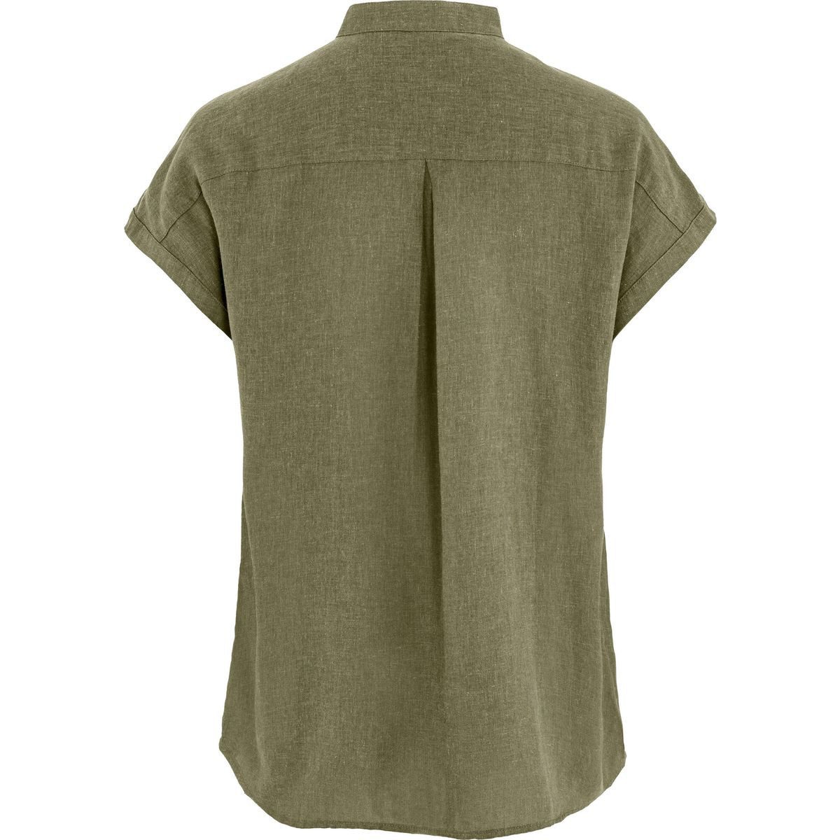 Fjällräven Kurzarmshirt övik Hemp Shirt SS W Leichtes, atmungsaktives Damenhemd aus Hanf/Lyocell mit versteckter