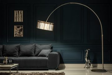 riess-ambiente Bogenlampe EXTENSO 230cm schwarz, ohne Leuchtmittel, Wohnzimmer · Metall · verstellbar · Modern Design