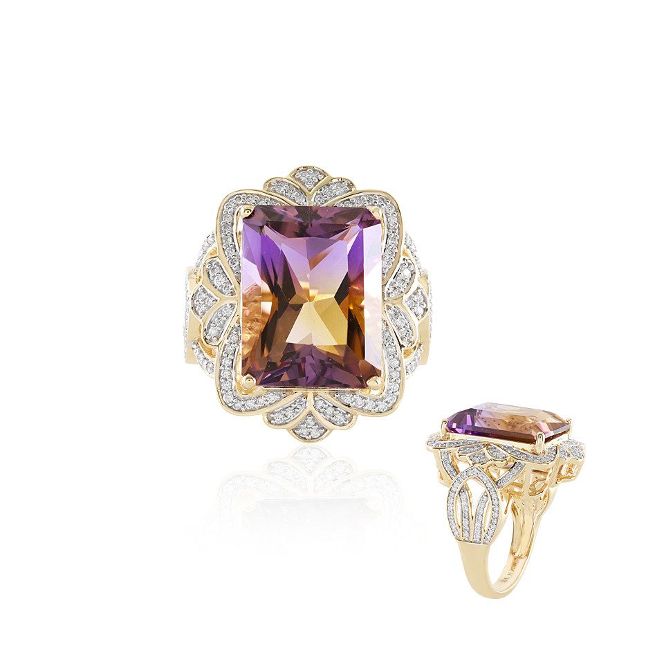 Diamantring Ametrin-Goldring (SUHANA)