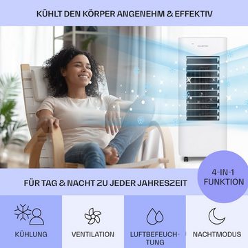 Klarstein Ventilatorkombigerät IceWind Max 3-in-1 Luftkühler, mit Wasserkühlung & Eis mobil Klimagerät ohne Abluftschlauch