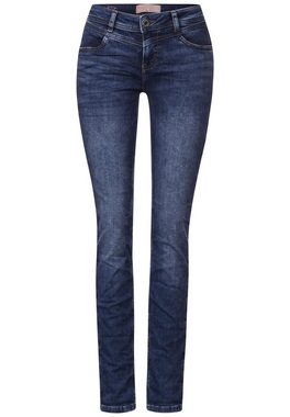 STREET ONE Comfort-fit-Jeans in dunkelblauer Waschung