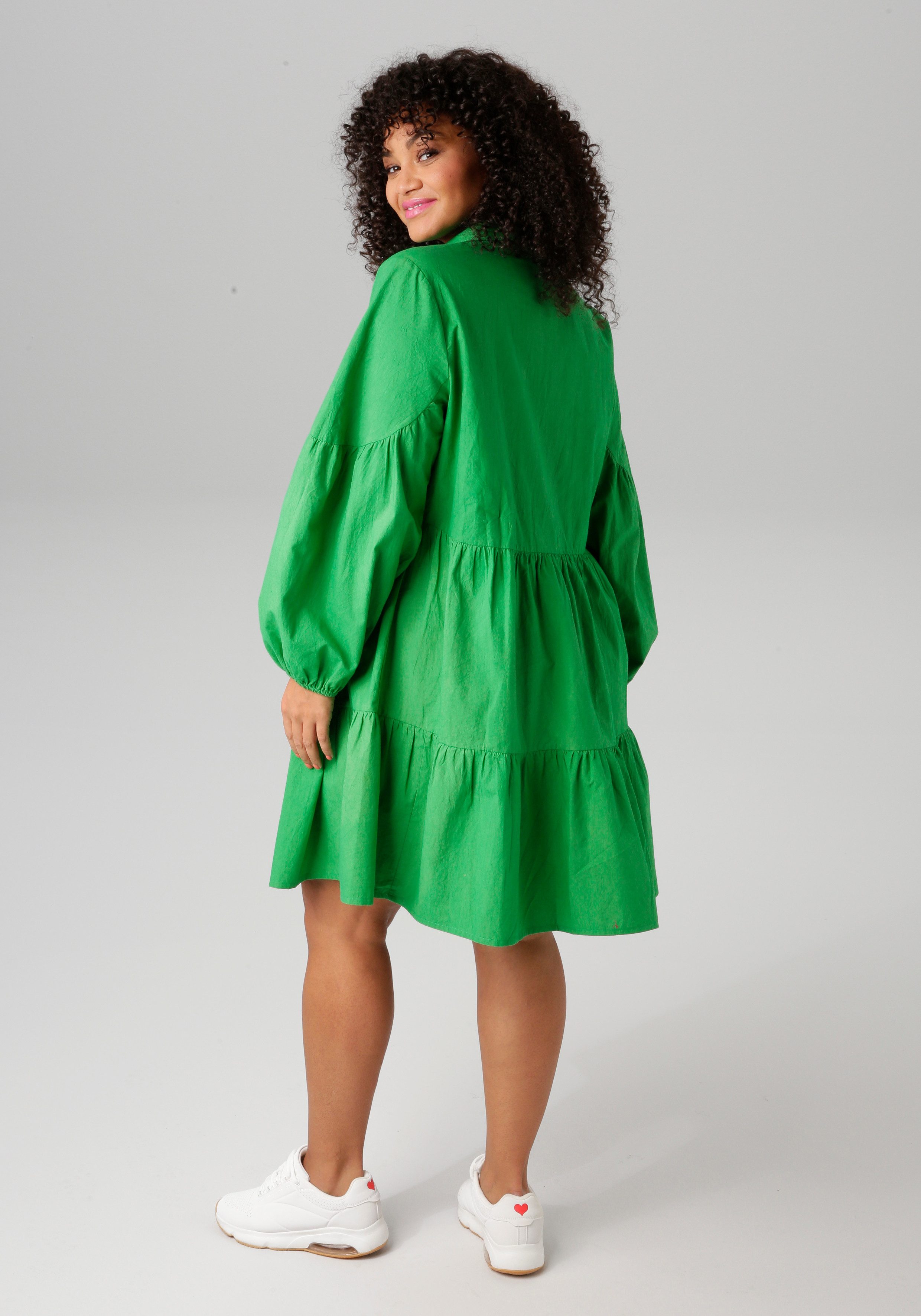 Aniston PLUS Longtunika in Unifarben oder mit Zitronendruck günstig online kaufen