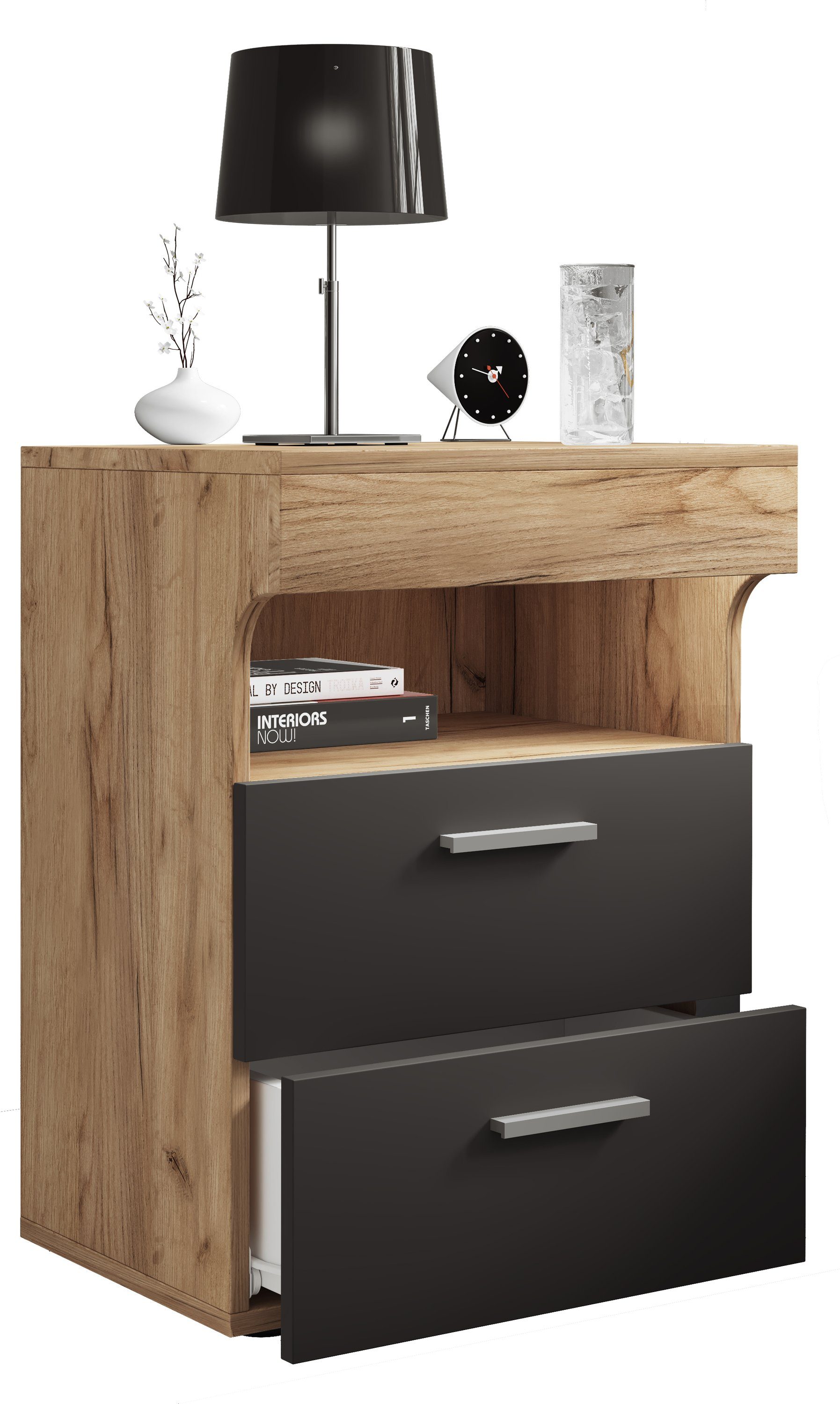 VCM Nachttisch Holz Nachttisch Nachtschrank Schublade günstig online kaufen