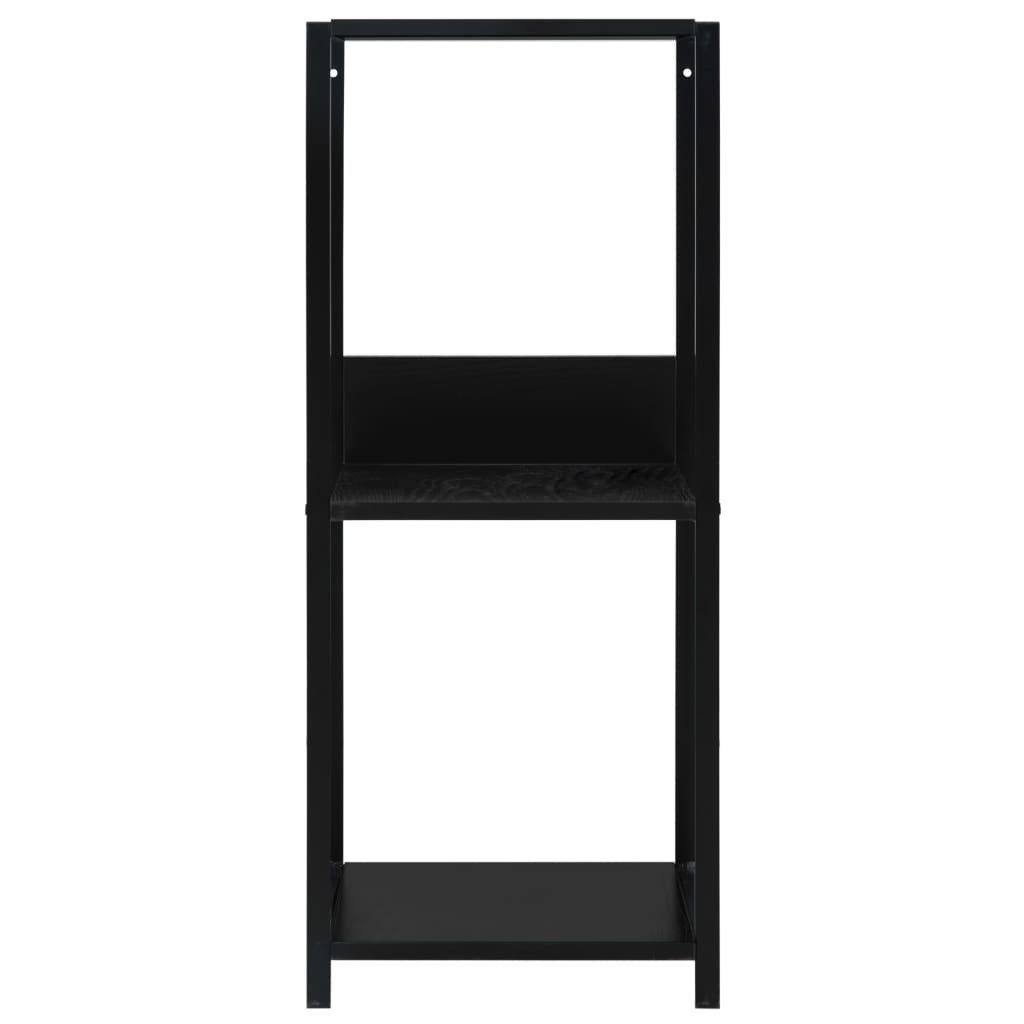 vidaXL Bücherregal Kleines Bücherregal Schwarz 33,5x39,6x79,7 cm Holzwerkstoff, 1-tlg. – Bild 3 von 5